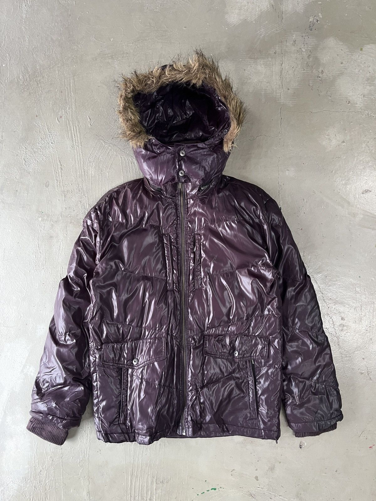 Nota Bene Faux Fur Double Zipper Puffer Jacket Lgb Style