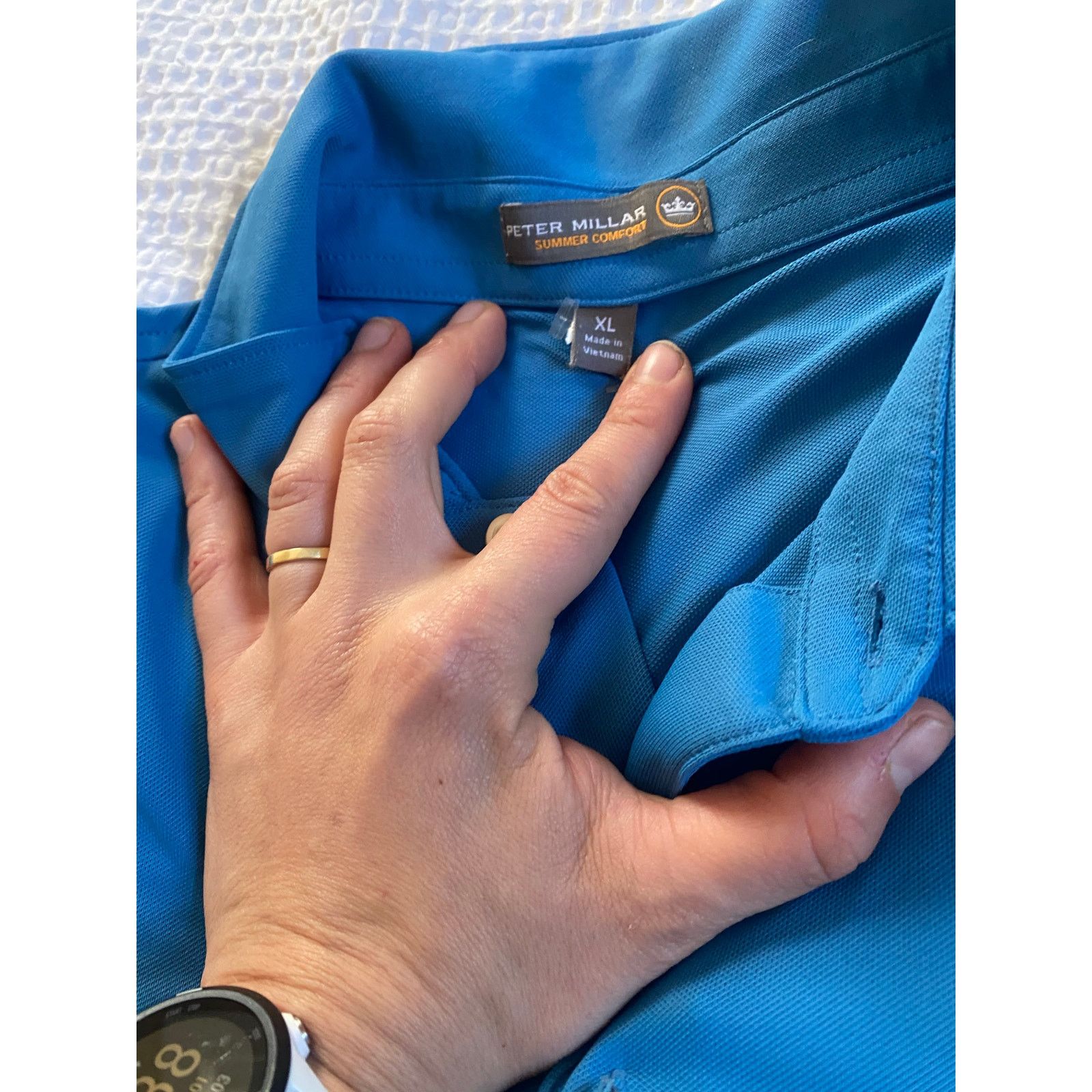 Peter Millar Peter Millar Summer Comfort Polo Shirt Mens XL Blue Size US XL / EU 56 / 4 - 4 Thumbnail