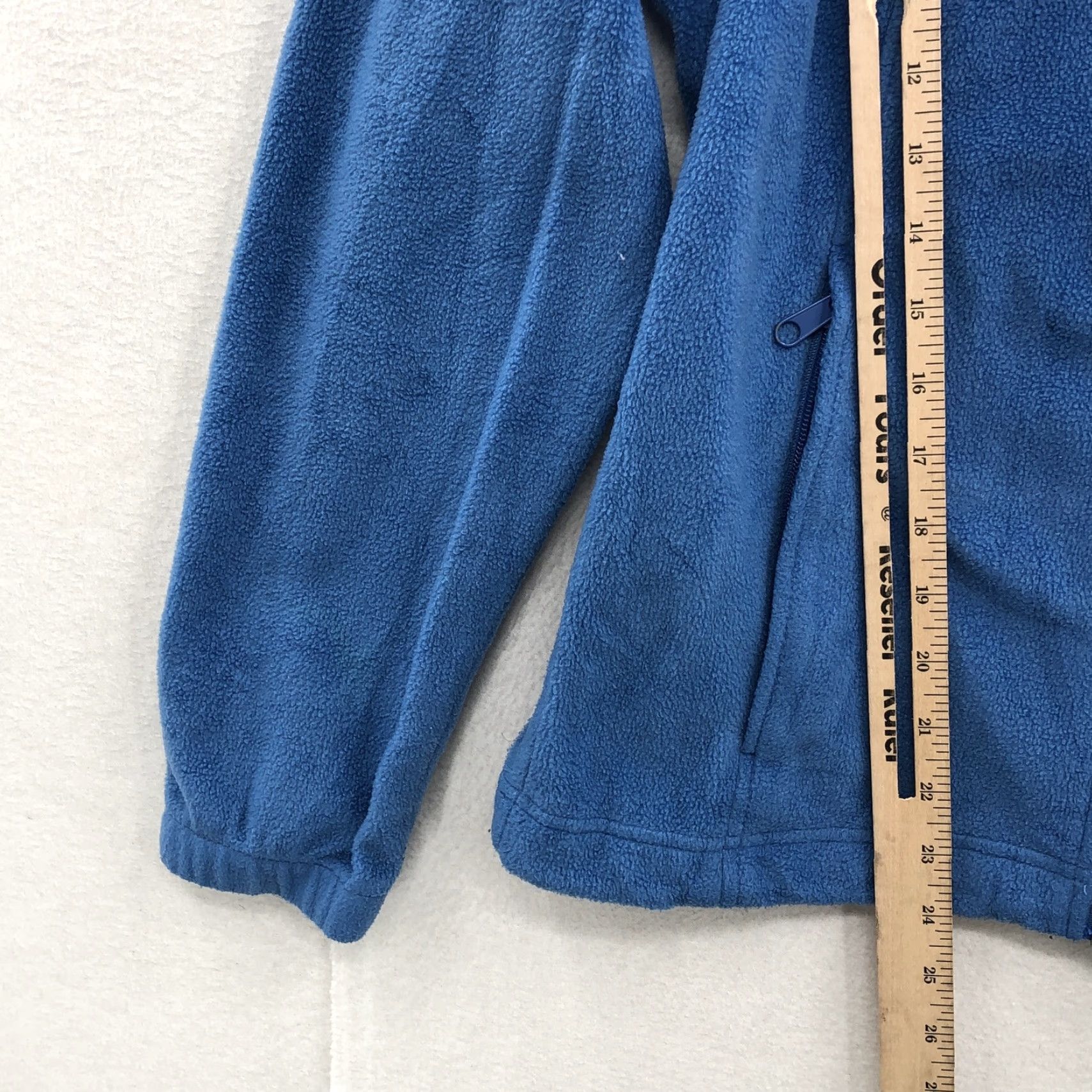 Vintage Columbia Jacket Womens Blue Mock Neck Pockets Full Zipper Fleece Size S Regular Breathable Activewear Outdoor 90s? No decade. Size S / US 4 / IT 40 - 3 Thumbnail