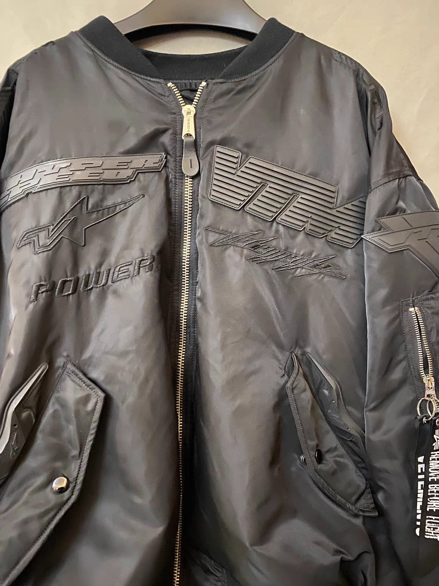 Vetements Vetements 23AW Bomber Racing Jacket Padded Coat Size US XL / EU 56 / 4 - 3 Thumbnail