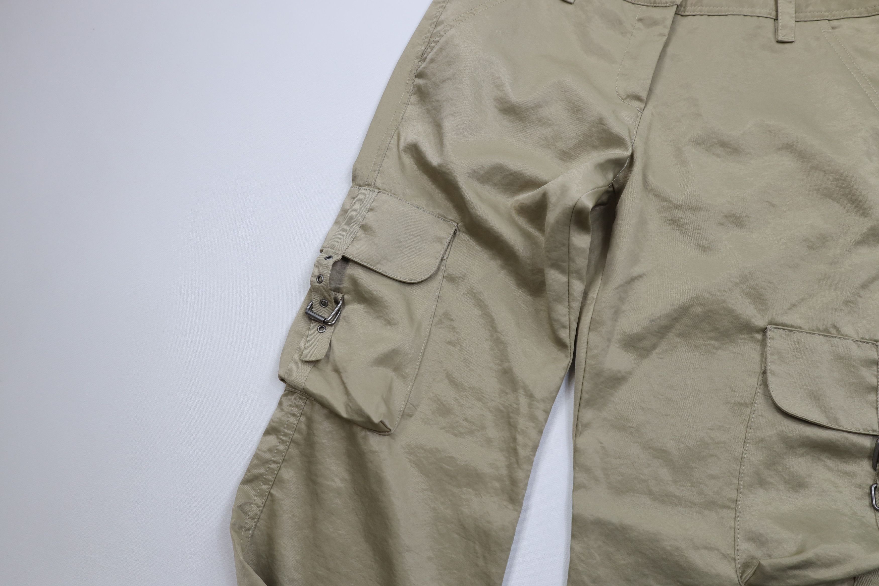 Express Vintage Y2K Express Babydoll Cargo Pants Gold Polyester Size 25" / US 0 / IT 36 - 6 Thumbnail