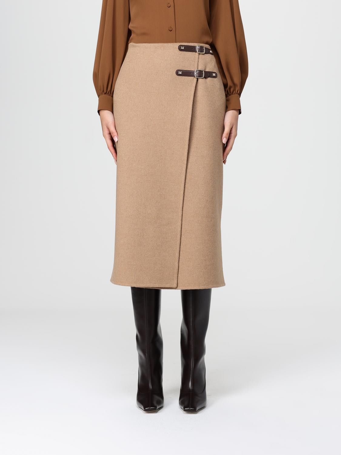 Max Mara Skirt Woman Camel
