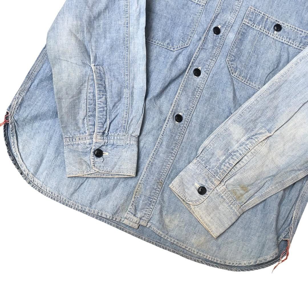 Japanese Brand × Sugar Cane × Toyo Enterprises Vintage sugarcane faded chambray workshirt Size US S / EU 44-46 / 1 - 4 Thumbnail