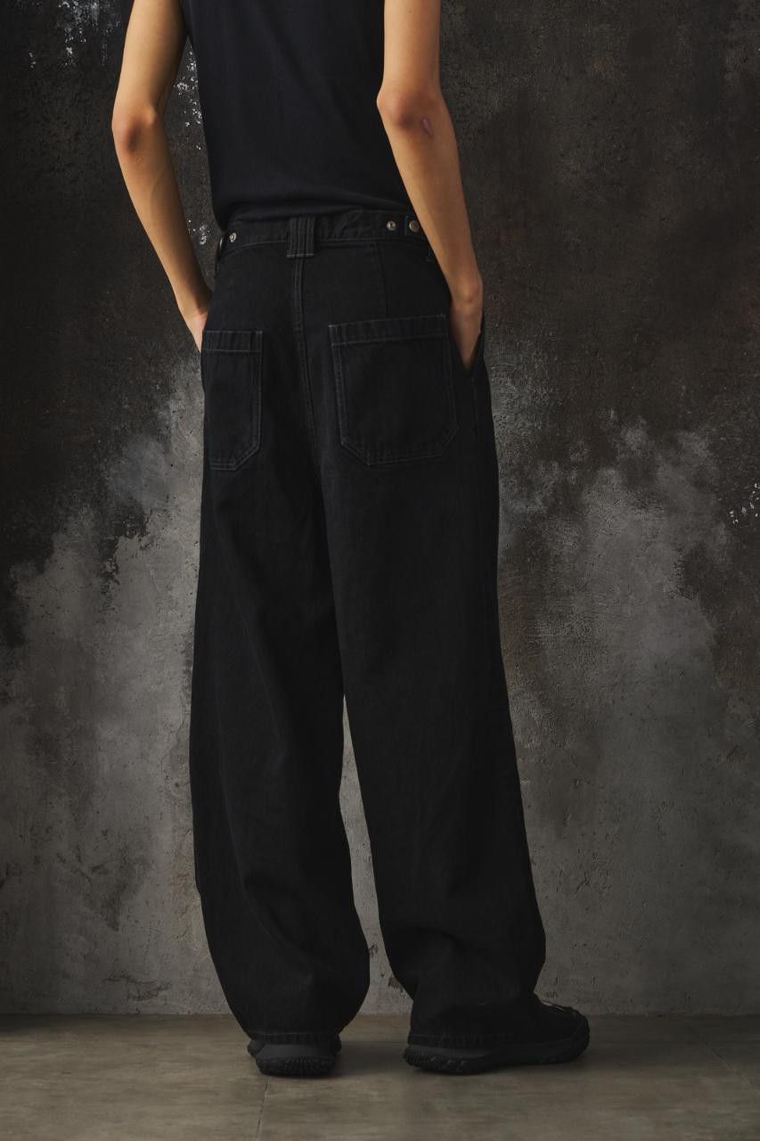 YOKE Yoke 3PLEATED WIDE-LEG TROUSERS Size US 30 / EU 46 - 7 Thumbnail