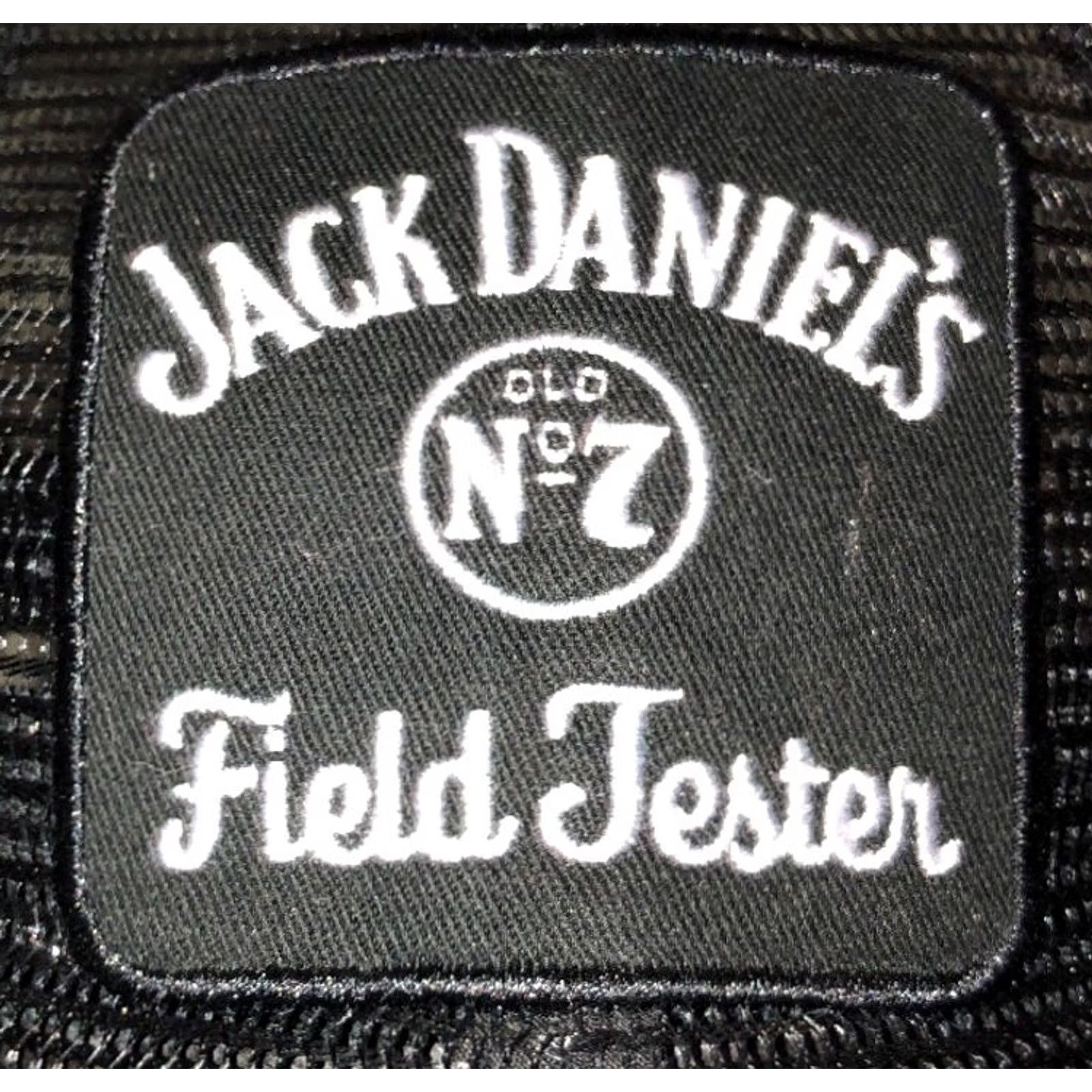 Vintage JACK DANIELS Old No. 7 Field Tester Black Trucker Snapback Hat Cap VTG Mens Adjustable Cap Tennessee Size ONE SIZE - 2 Thumbnail