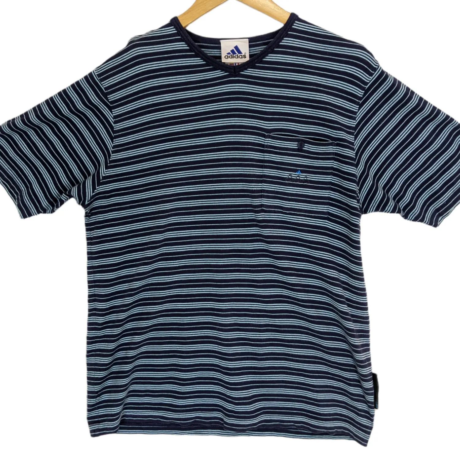 Adidas × Vintage Vintage 2000's ADIDAS Equipment Striped T-Shirt Size US S / EU 44-46 / 1 - 2 Thumbnail