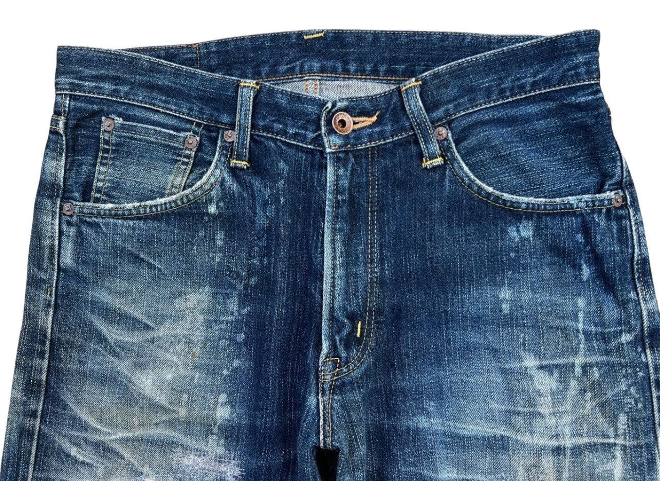 Edwin Vintage Edwin 505X Selvedge Distressed Mudwash Jeans 32x29 Size US 32 / EU 48 - 7 Thumbnail