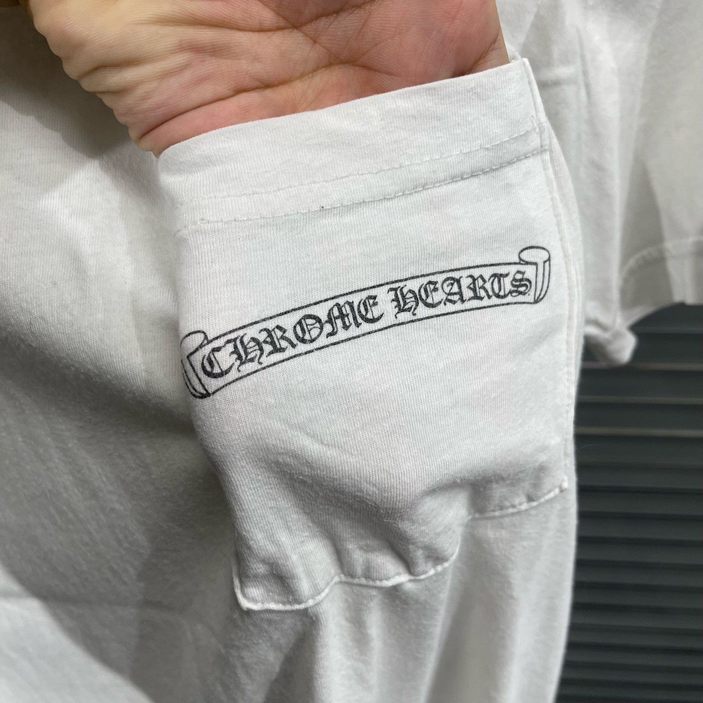 Chrome Hearts Chrome Hearts Classic Cross Print Pocket T-Shirt White Size US S / EU 44-46 / 1 - 4 Thumbnail