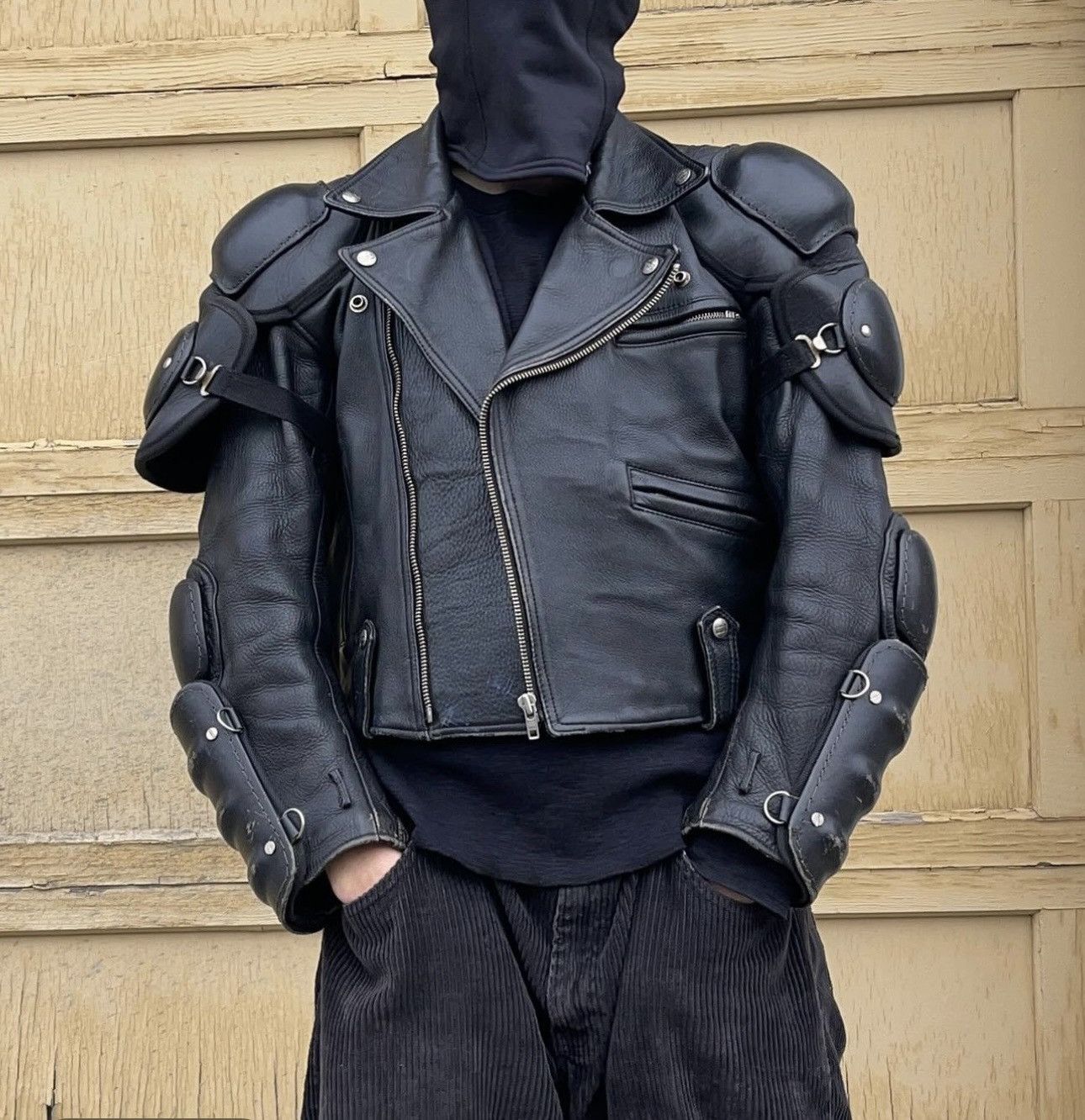 yoikadakada】Leather Jacket/Navy | ENTLANSE