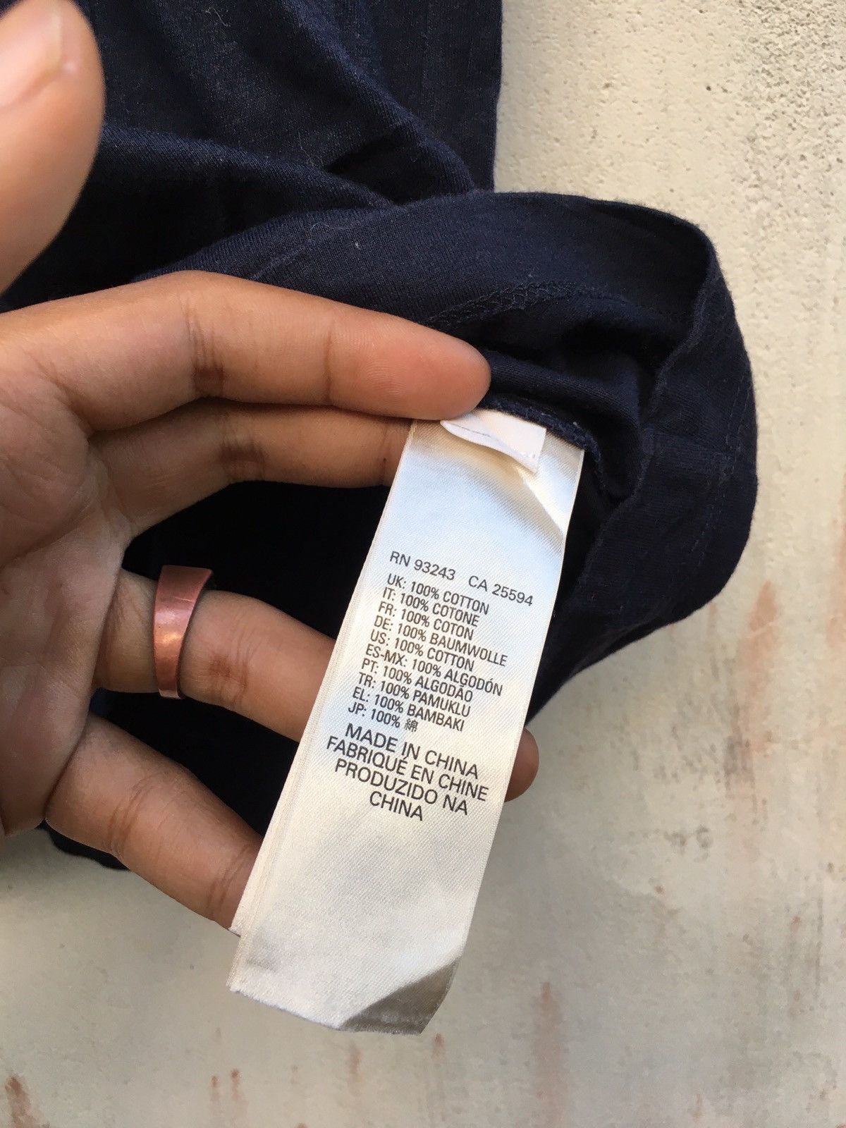 Diesel Diesel Pocket Denim Vneck Tee Size US S / EU 44-46 / 1 - 11 Thumbnail