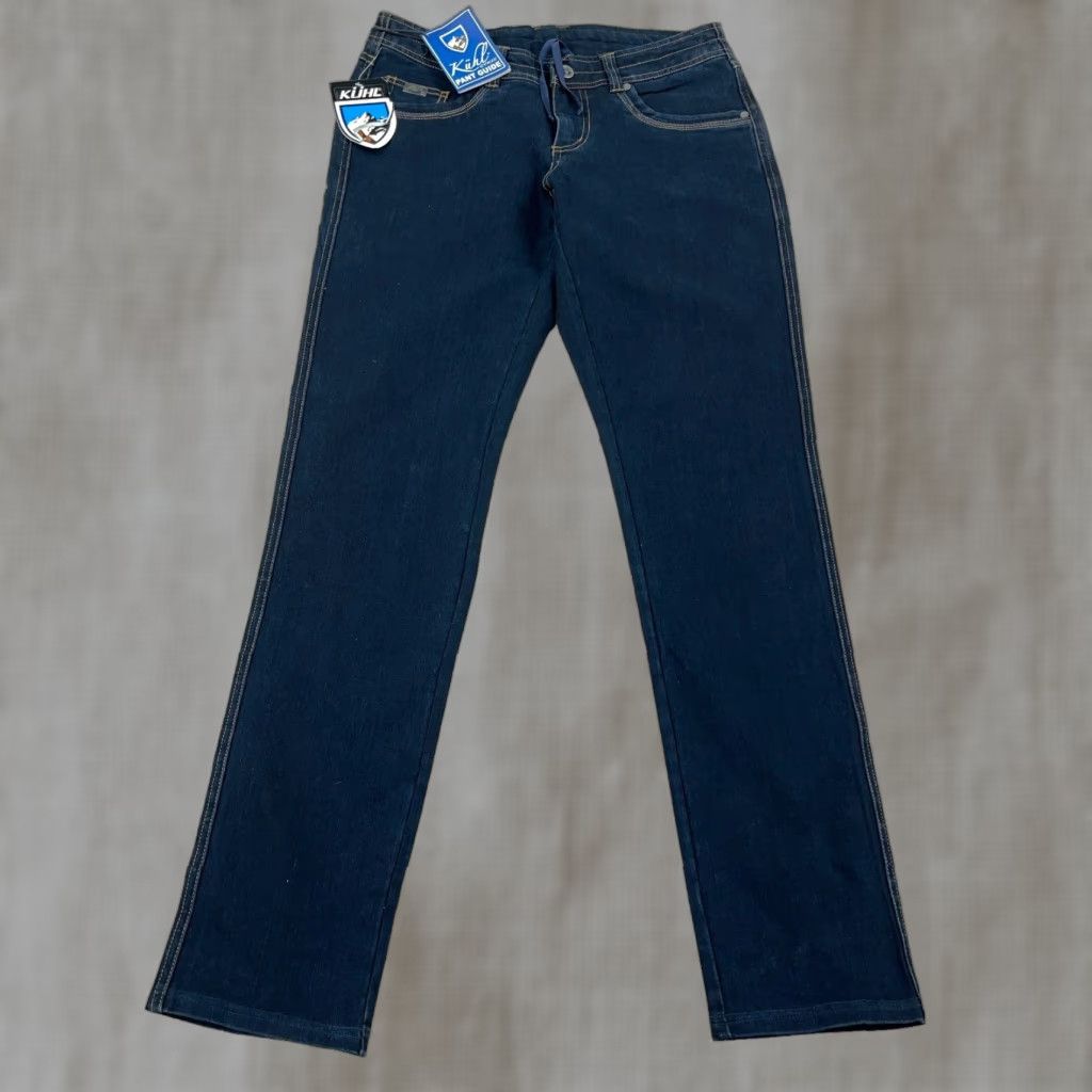Denime Kuhl Quinn Jeans Women 8 Straight Leg Dark Wash Blue Denim Hiking Size 30" / US 8 / IT 44 - 1 Thumbnail