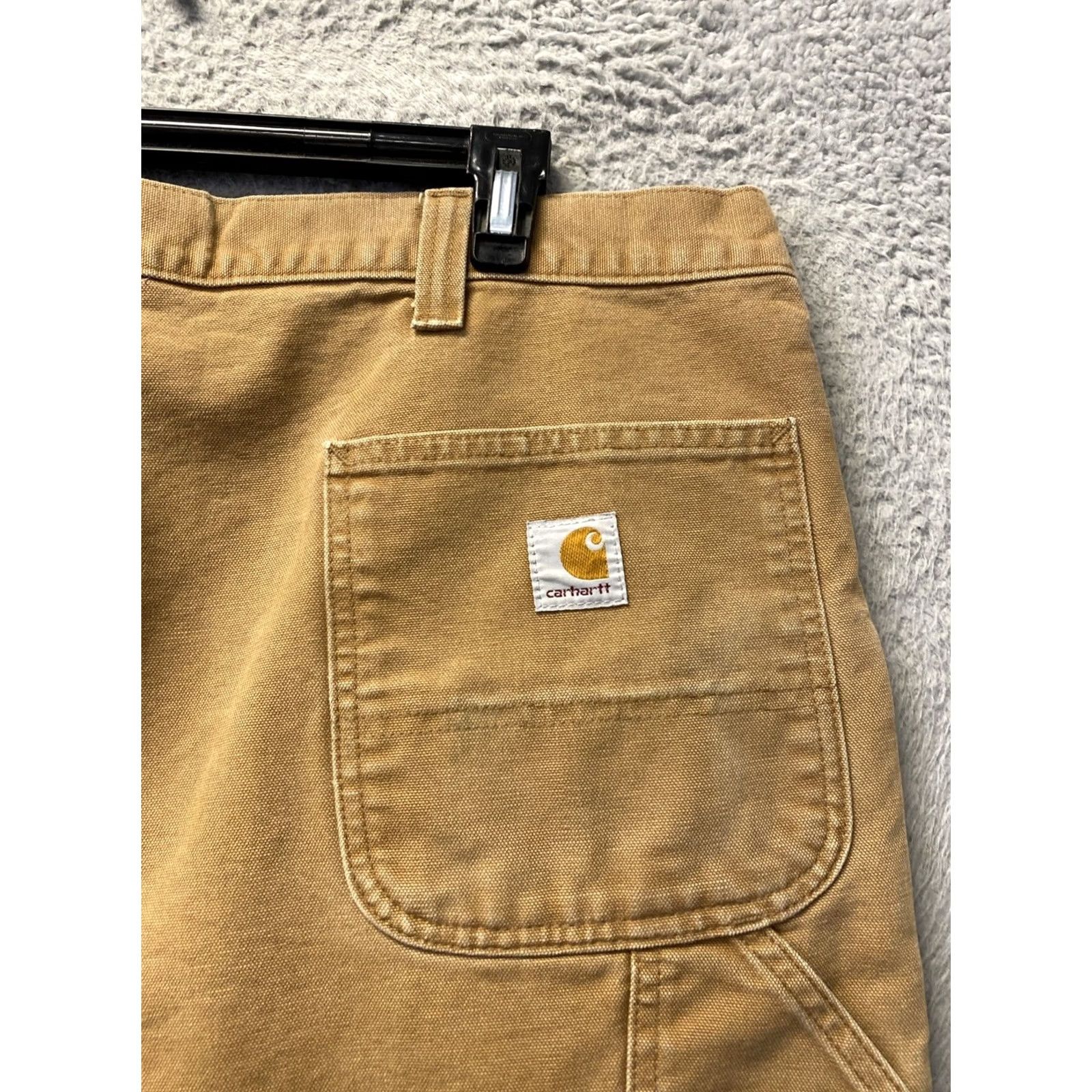 Carhartt Carhartt Dungaree Carpenter Pants Men 44x30 Brown Canvas Workwear Pockets Relaxed High Rise Jeans/ Pants Size US 44 / EU 60 - 7 Thumbnail