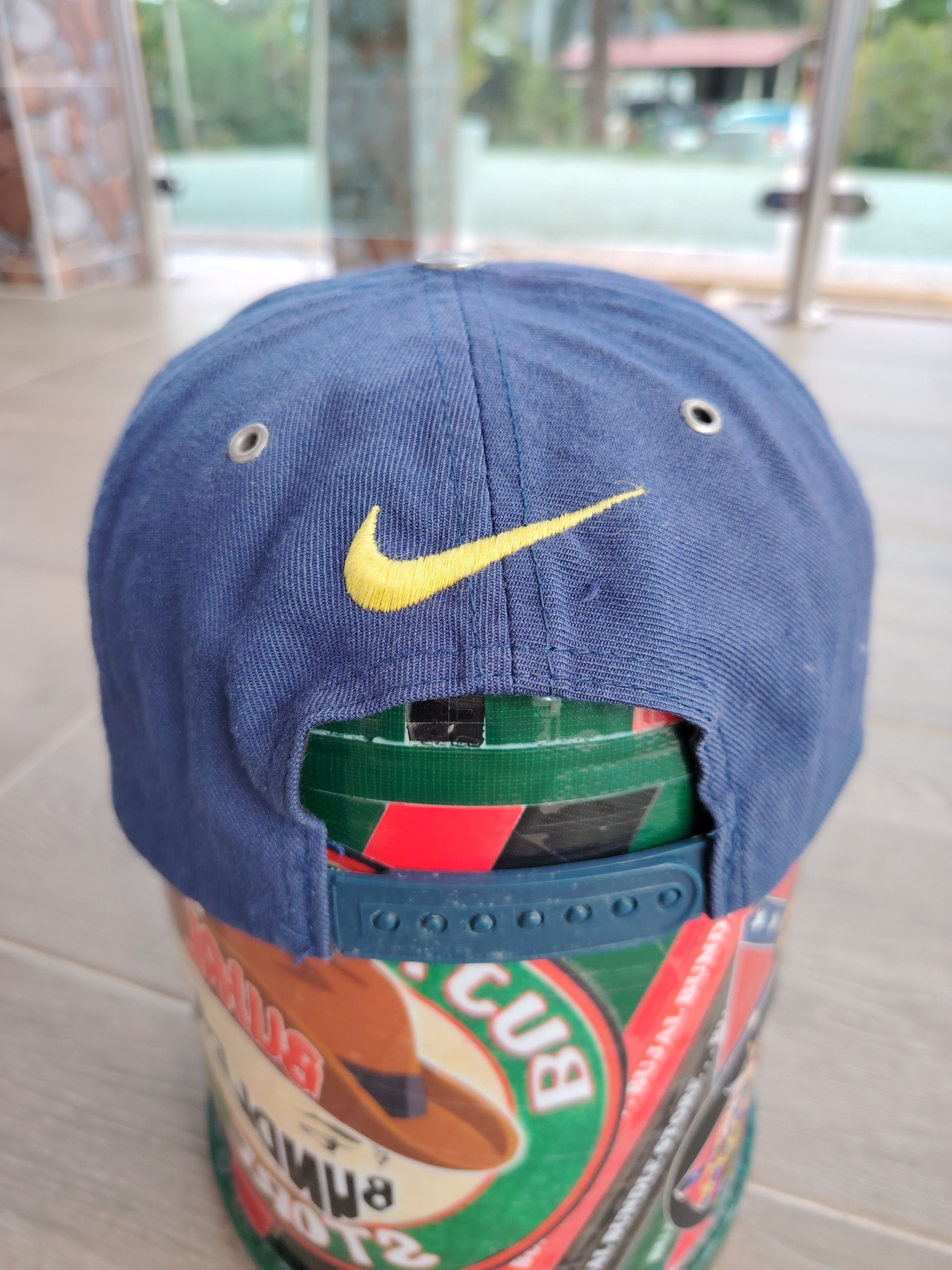 Nike Vintage 90's Nike Emboidered Distressed Faded Hat Size ONE SIZE - 4 Thumbnail