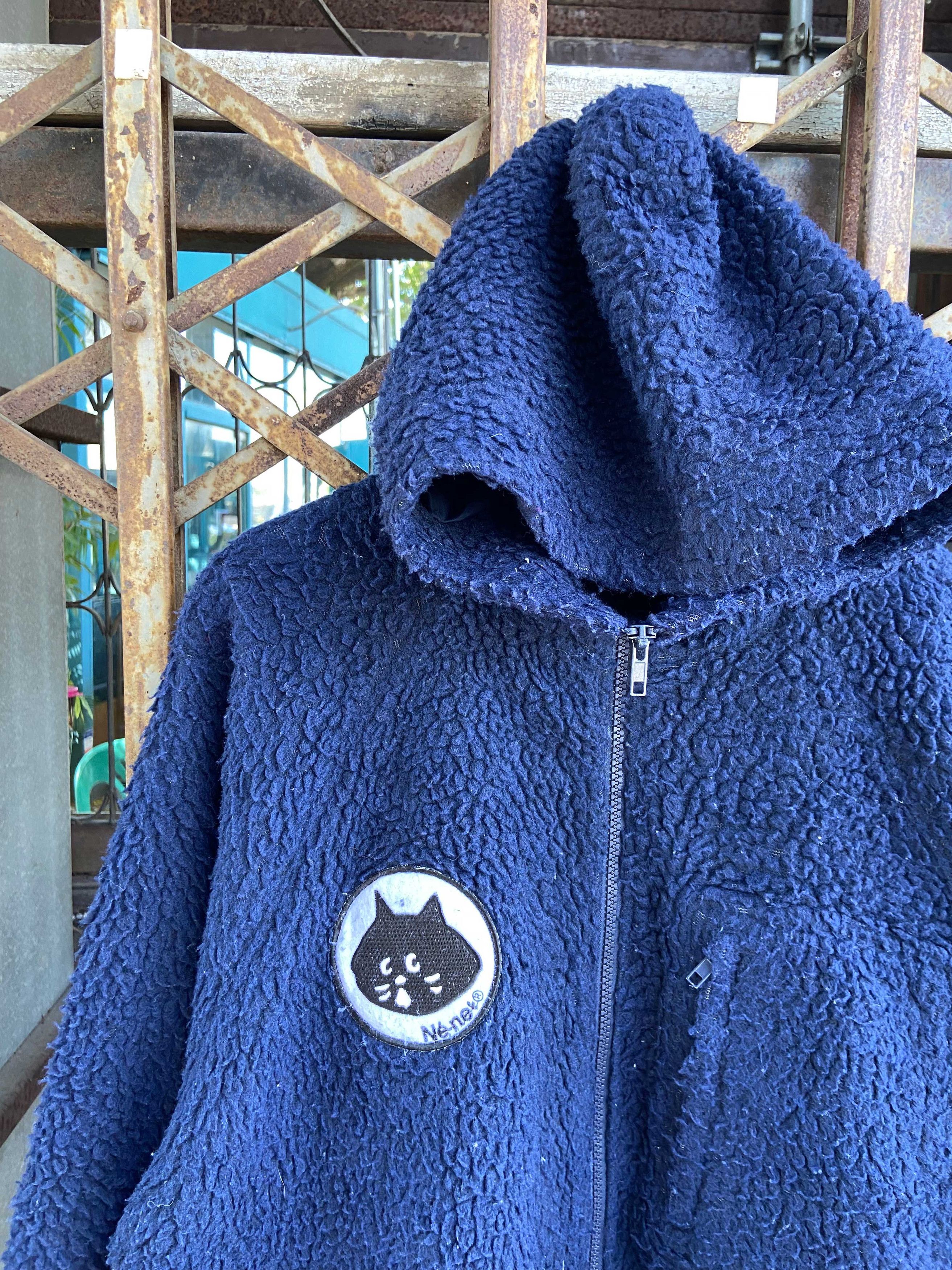 Issey Miyake Né-Net Sherpa Fleece Hooded Jacket Size US S / EU 44-46 / 1 - 15 Thumbnail