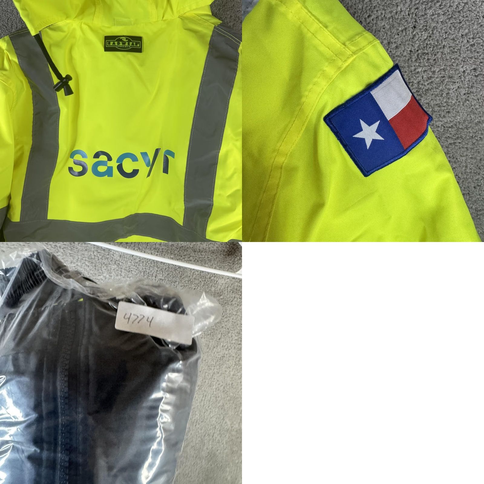 Vintage Radians Jacket Mens S Yellow Hi Vis Bomber Hooded Workwear SJ11QB-3ZGS Size US S / EU 44-46 / 1 - 9 Thumbnail