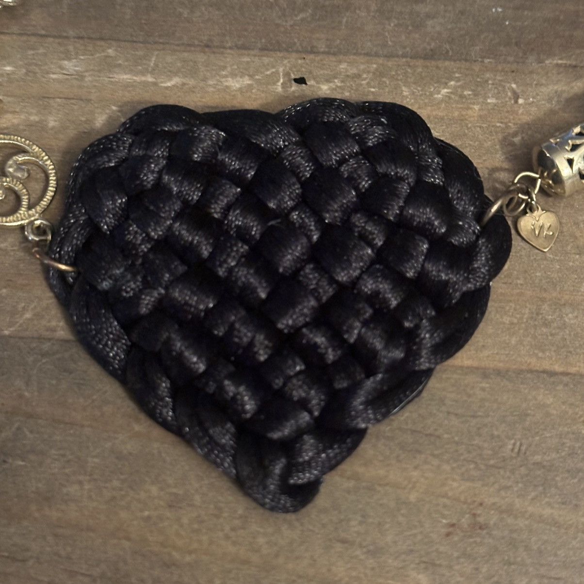 Other Black woven heart rope necklace Size ONE SIZE - 4 Thumbnail
