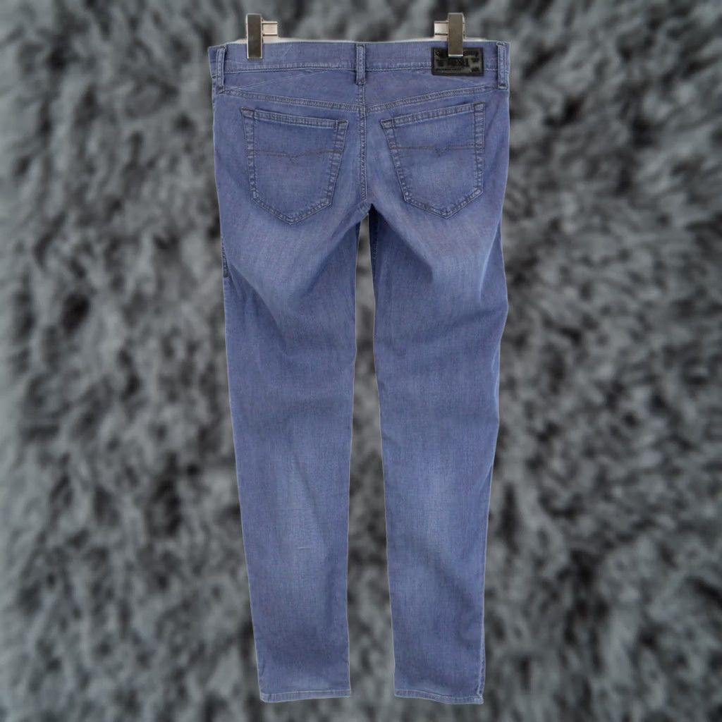Diesel DIESEL Getlegg Slim-Skinny 0660C Stretch Jeans Women's W30/L32 Whiskers Zip Jeans Size 30" / US 8 / IT 44 - 1 Thumbnail