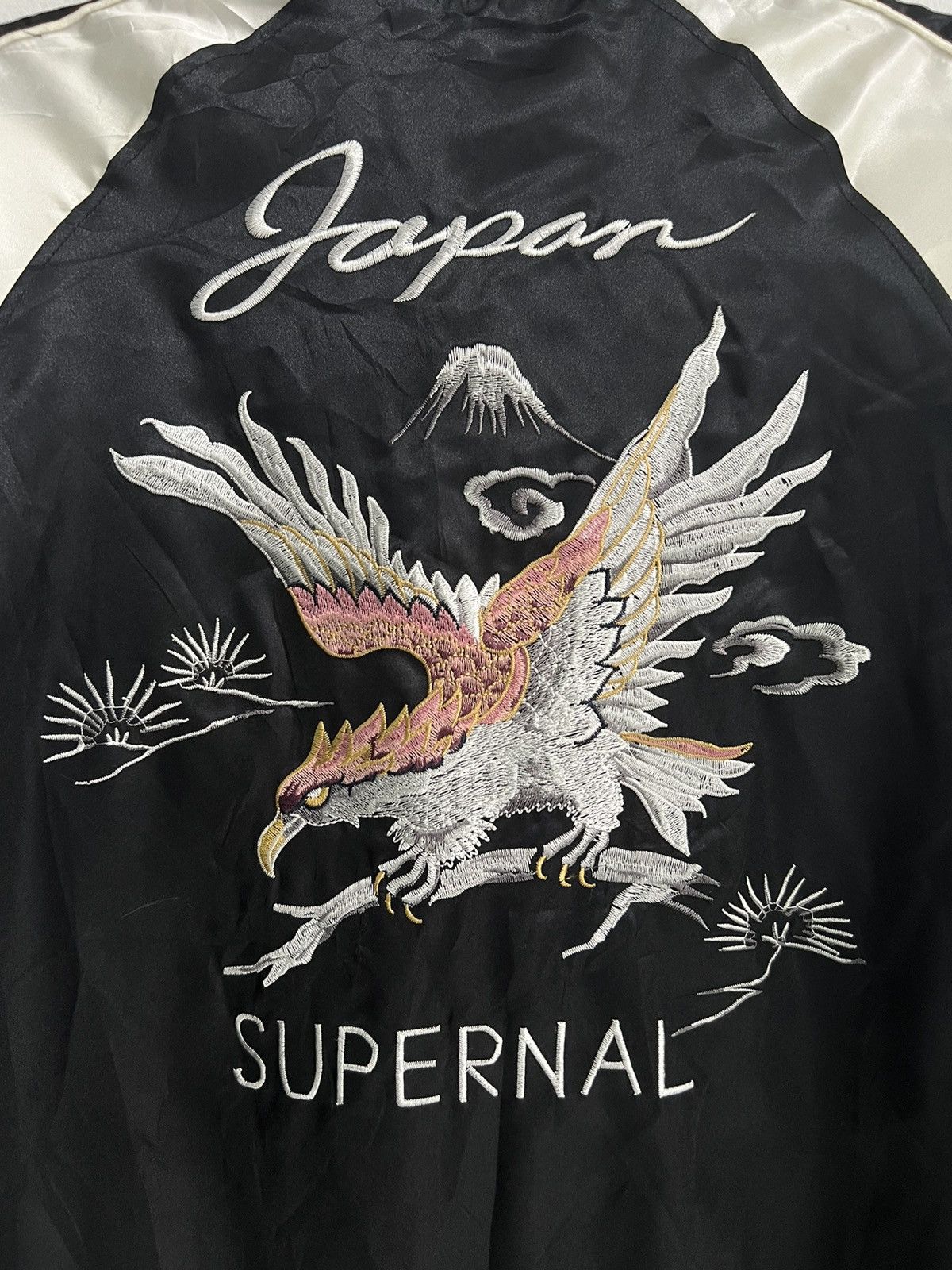 Vintage Japanese Classic Bullet Noise Hawk/Eagle Embroidered Sukajan Size US M / EU 48-50 / 2 - 4 Thumbnail