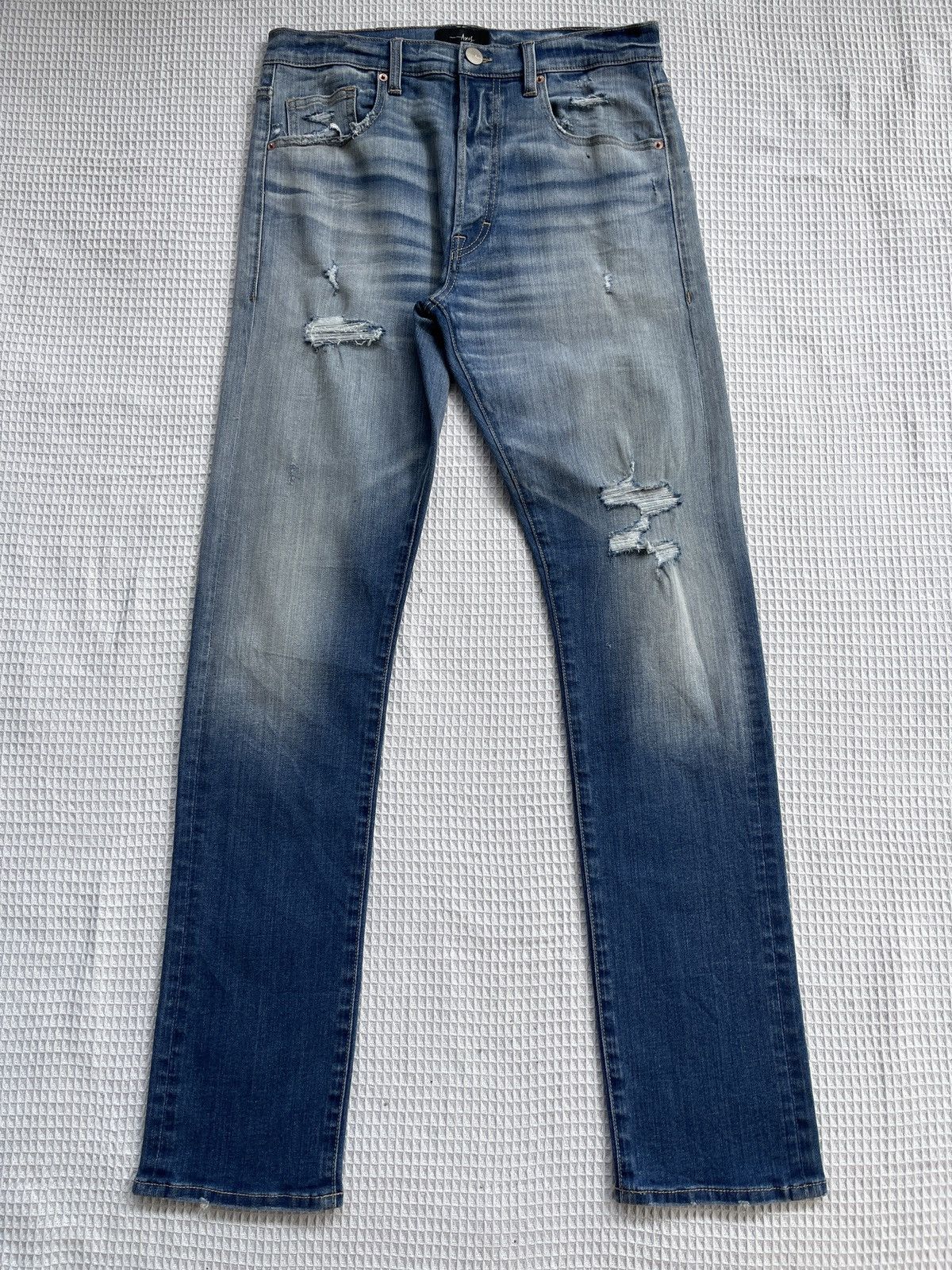 Last Drop🔥Rare🔥Axis Distressed Stretch 718 Straight Jeans