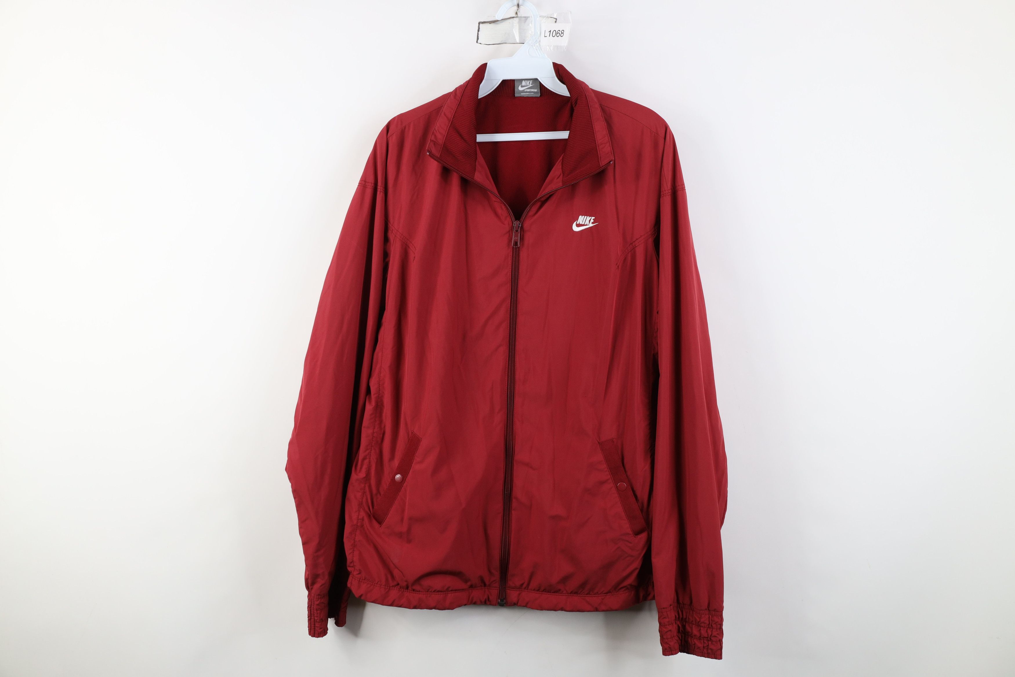 Nike Vintage Y2K Nike Swoosh Full Zip Windbreaker Jacket Size XL / US 12-14 / IT 48-50 - 1 Thumbnail