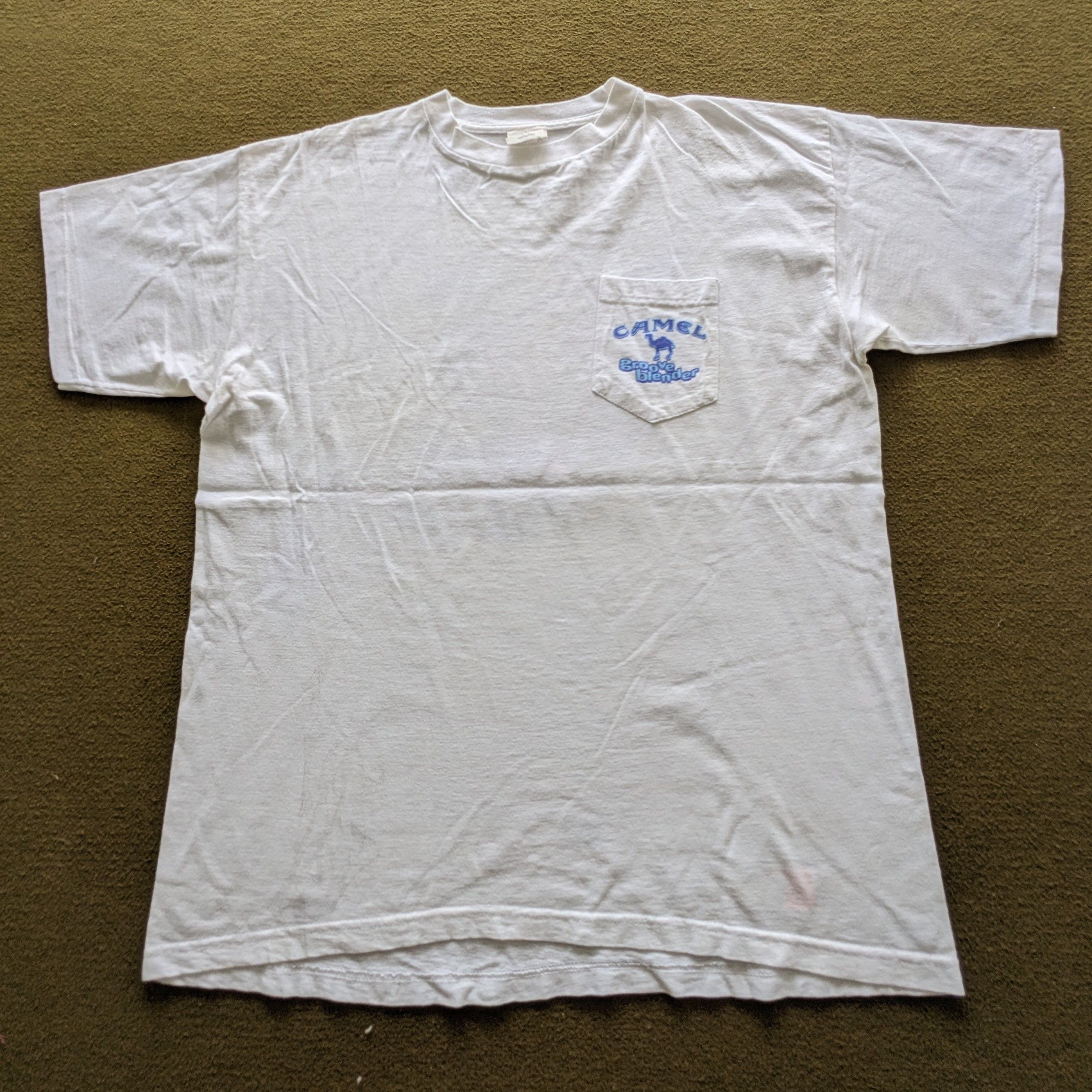 Vintage Vintage 90's CAMEL Big Vegas Groove Blender T-shirt Size US XL / EU 56 / 4 - 3 Thumbnail