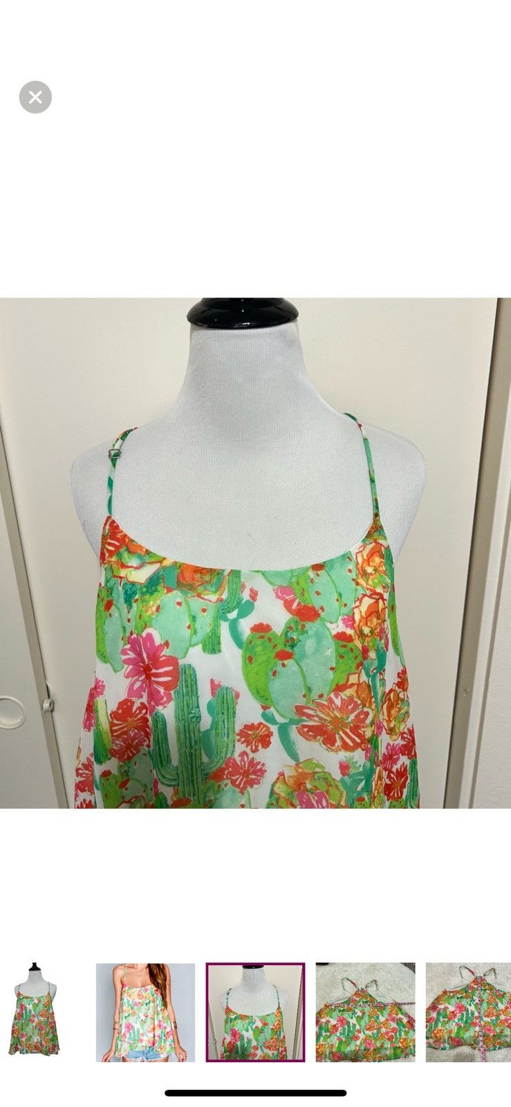 Show Me Your MuMu Show me your mumu small cactus print tank top Size S / US 4 / IT 40 - 2 Thumbnail