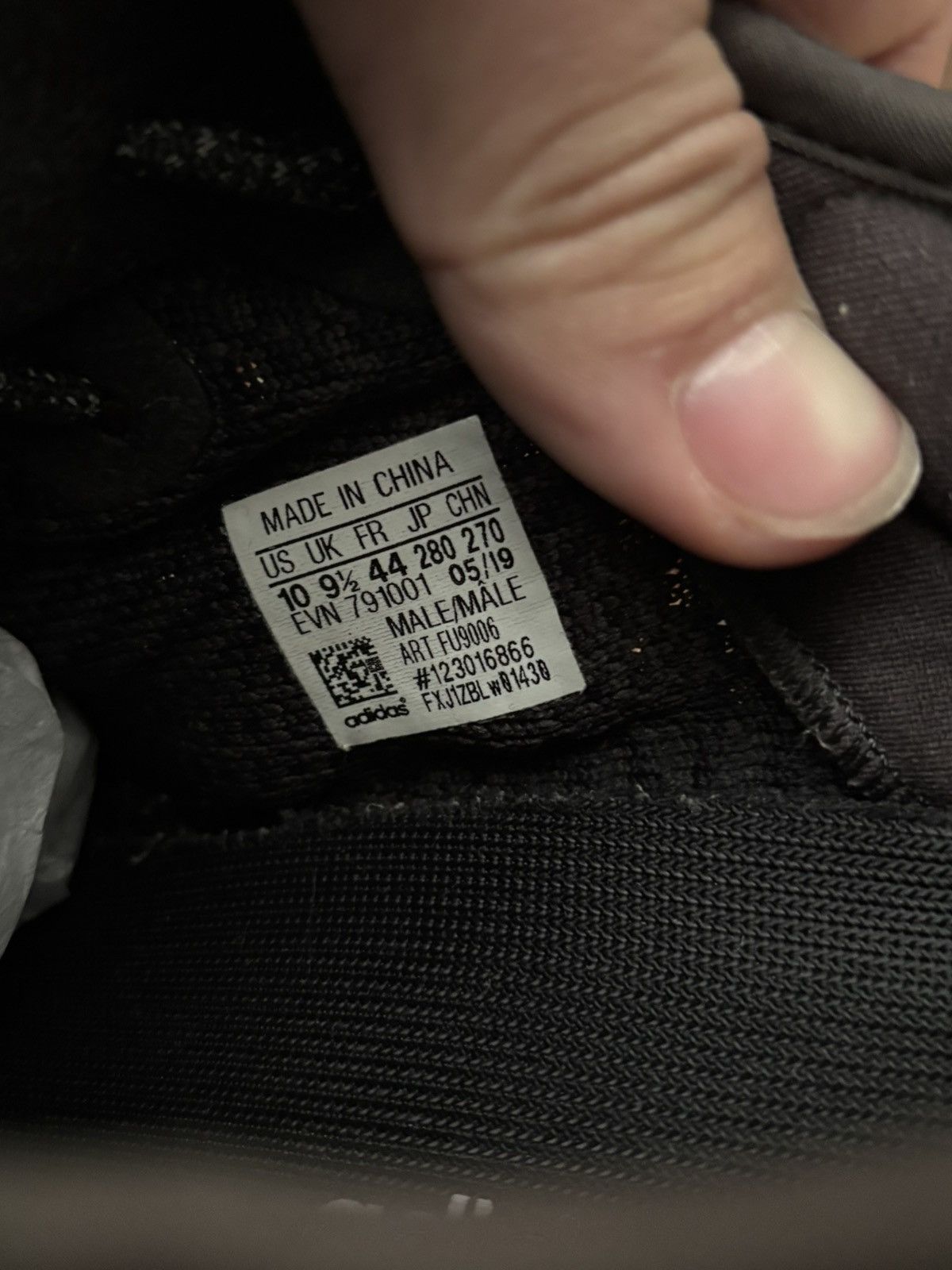 Adidas Size 10 - Yeezy Boost 350 V2 Black Non-Reflective Size US 10 / EU 43 - 8 Thumbnail