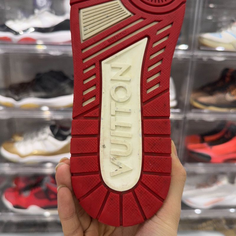 Louis Vuitton Louis Vuitton Trainer Red Leather Fashion Sneakers -2508 Size US 9.5 / EU 42-43 - 7 Thumbnail