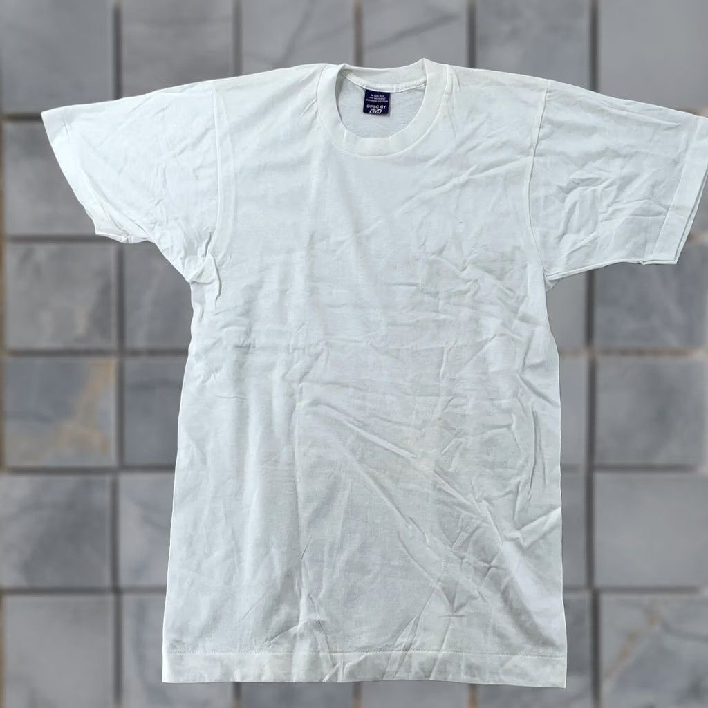 Vintage VINTAGE B.V.D Shirt Mens XS White Cotton Crewneck Short Sleeve Tee Size US XS / EU 42 / 0 - 1 Thumbnail