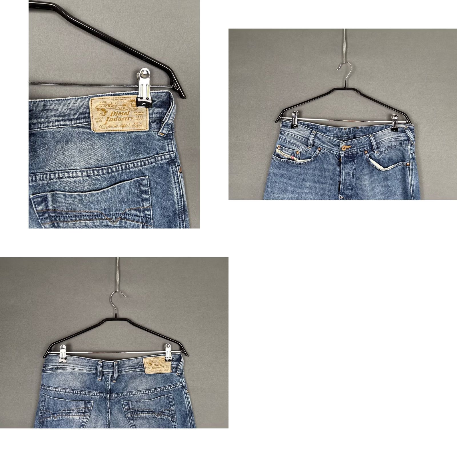 Diesel Diesel Jeans Mens 33 Blue Industry Denim Size Cotton Straight Leg Pocket Style Size US 33 - 8 Thumbnail