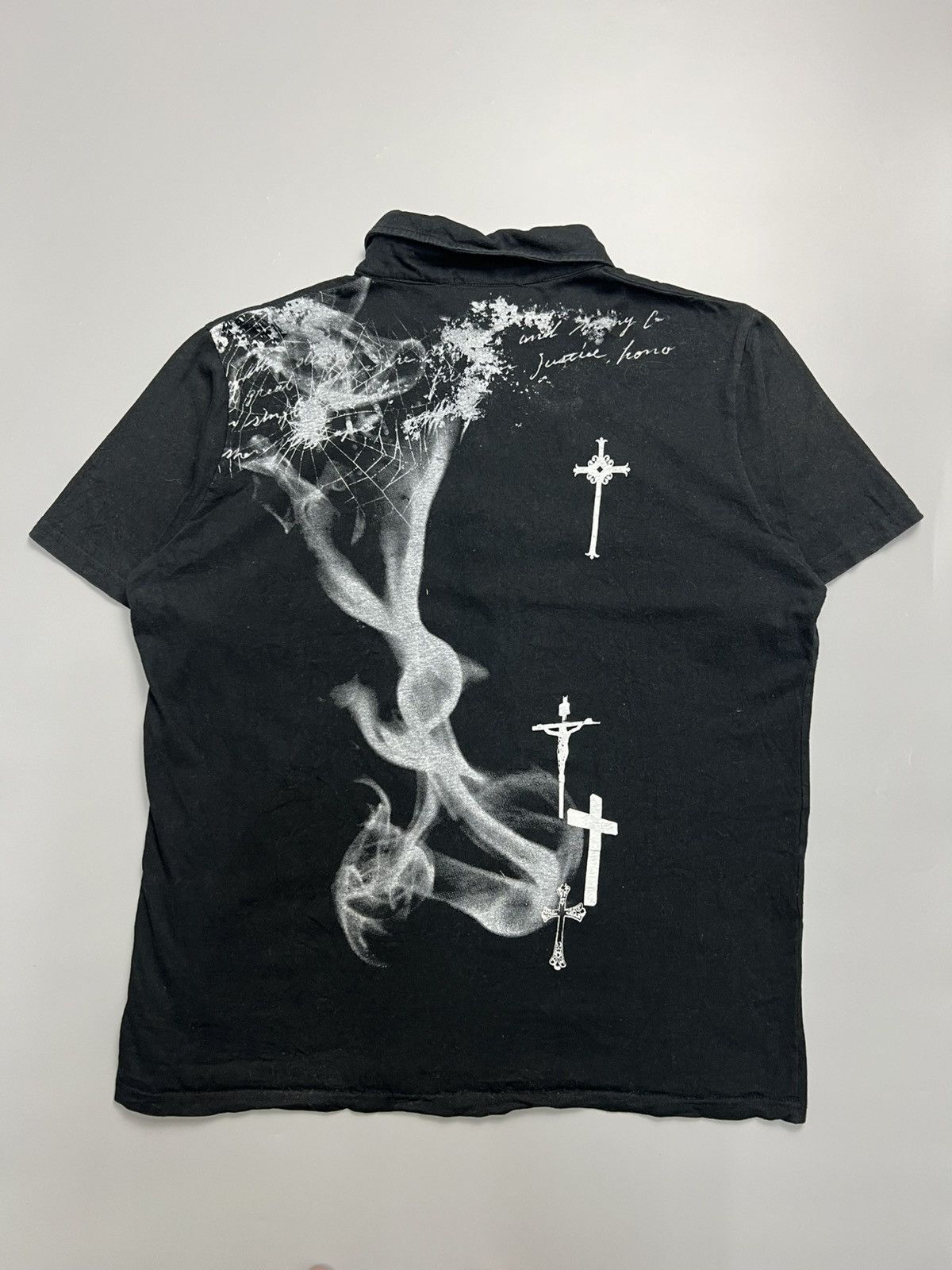 Japanese Brand × Seditionaries × Vintage Vintage Bonvet Seditionaries Cross Polos Size US L / EU 52-54 / 3 - 7 Thumbnail