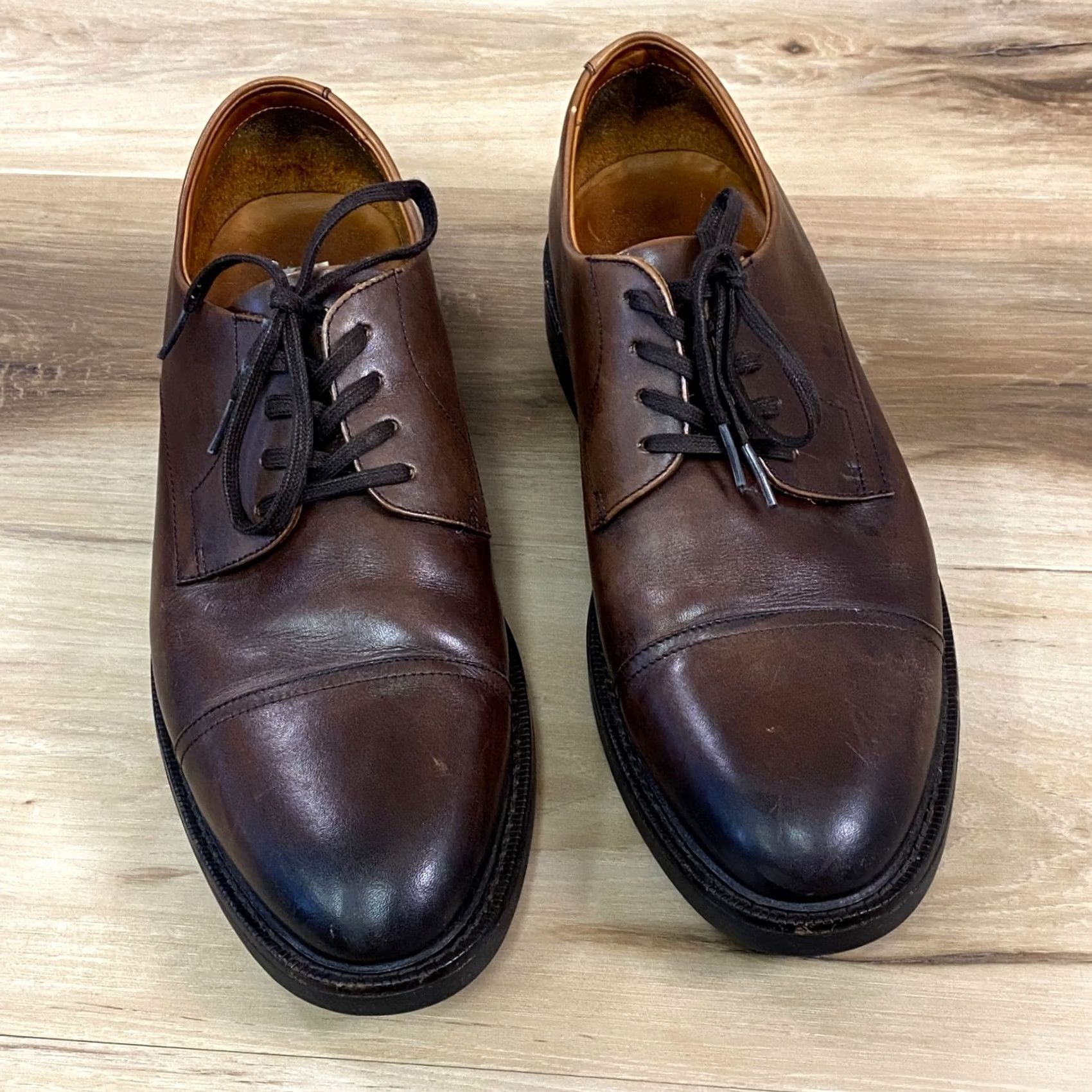 Polo Ralph Lauren Polo Ralph Lauren Asher Captoe Oxfords Leather Shoes Brown US 10.5 D Mens Dress Oxford Style Leather Upper Lining Rubber Outsole Preppy Classic Shoes Size US M / EU 48-50 / 2 - 6 Thumbnail
