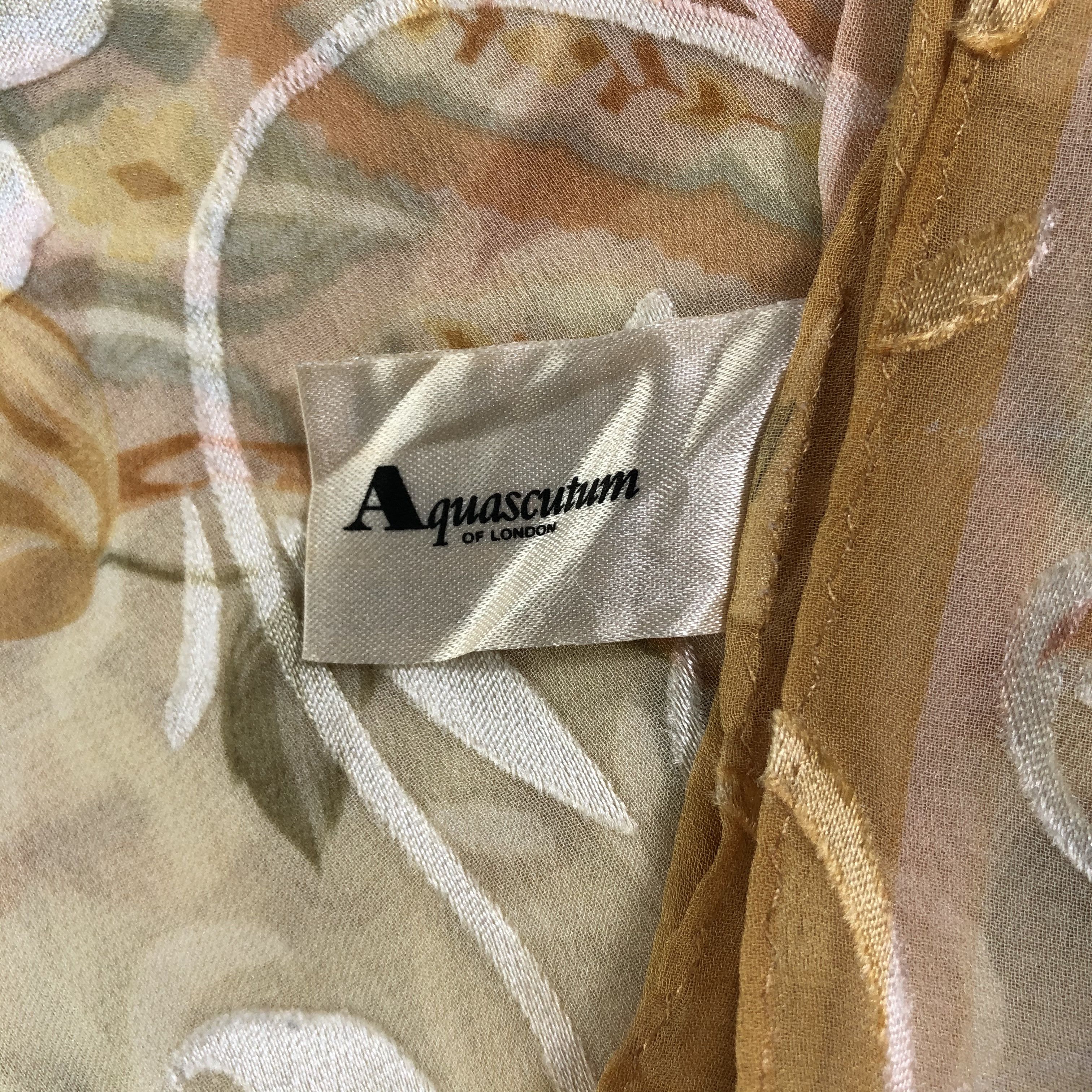 Aquascutum × Vintage Vintage Aquascutum Silk Scarf Size ONE SIZE - 6 Thumbnail