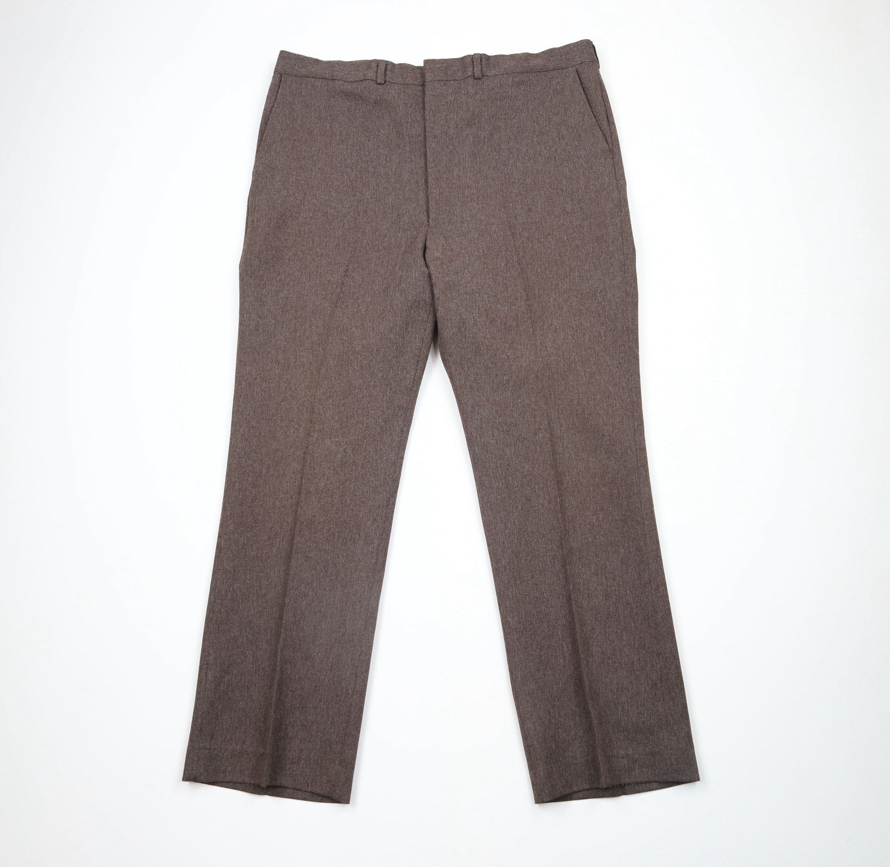 Vintage Vintage 70s Streetwear Bell Bottoms Pants Brown USA Size US 40 / EU 56 - 1 Thumbnail