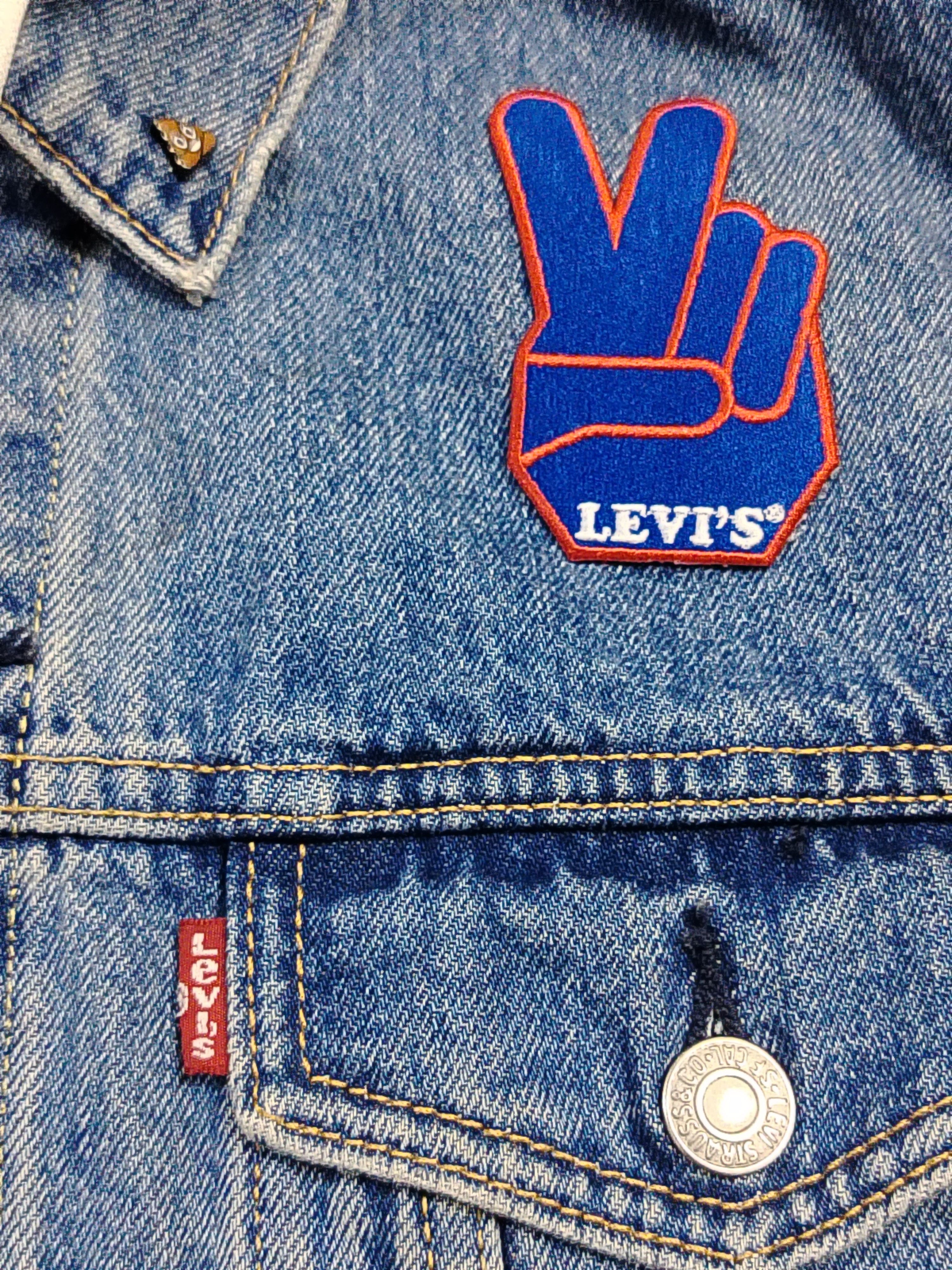 Levi's Levis denim hooded jacket with patches Size US L / EU 52-54 / 3 - 4 Thumbnail