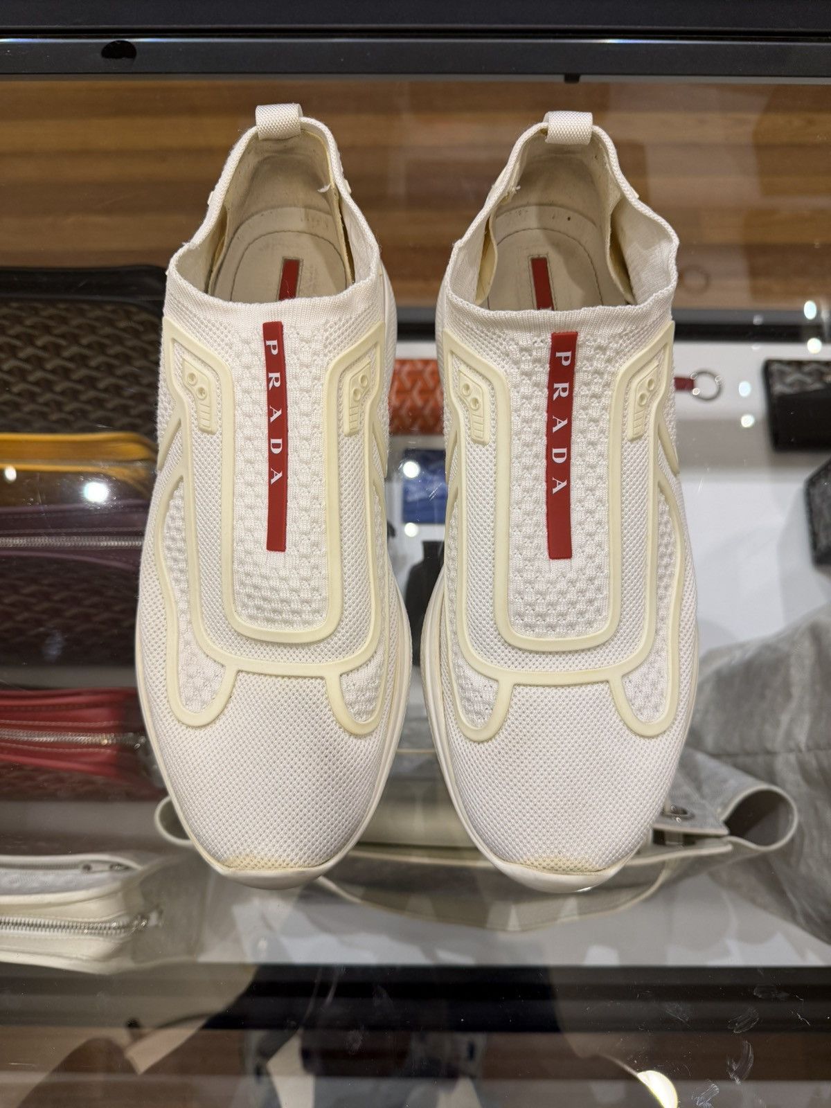 Prada Prada America Cup Slip On Sneaker - White Size US 7 / EU 40 - 6 Thumbnail