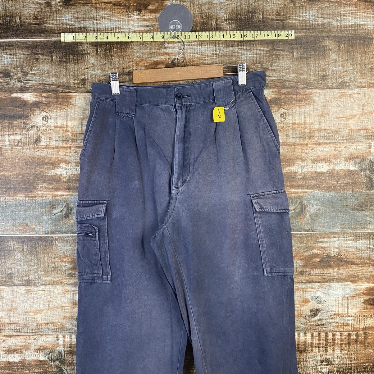 Japanese Brand DL Japanese Brand Blue Cargo Multipocket Pants #C969 Size US 31 - 4 Thumbnail