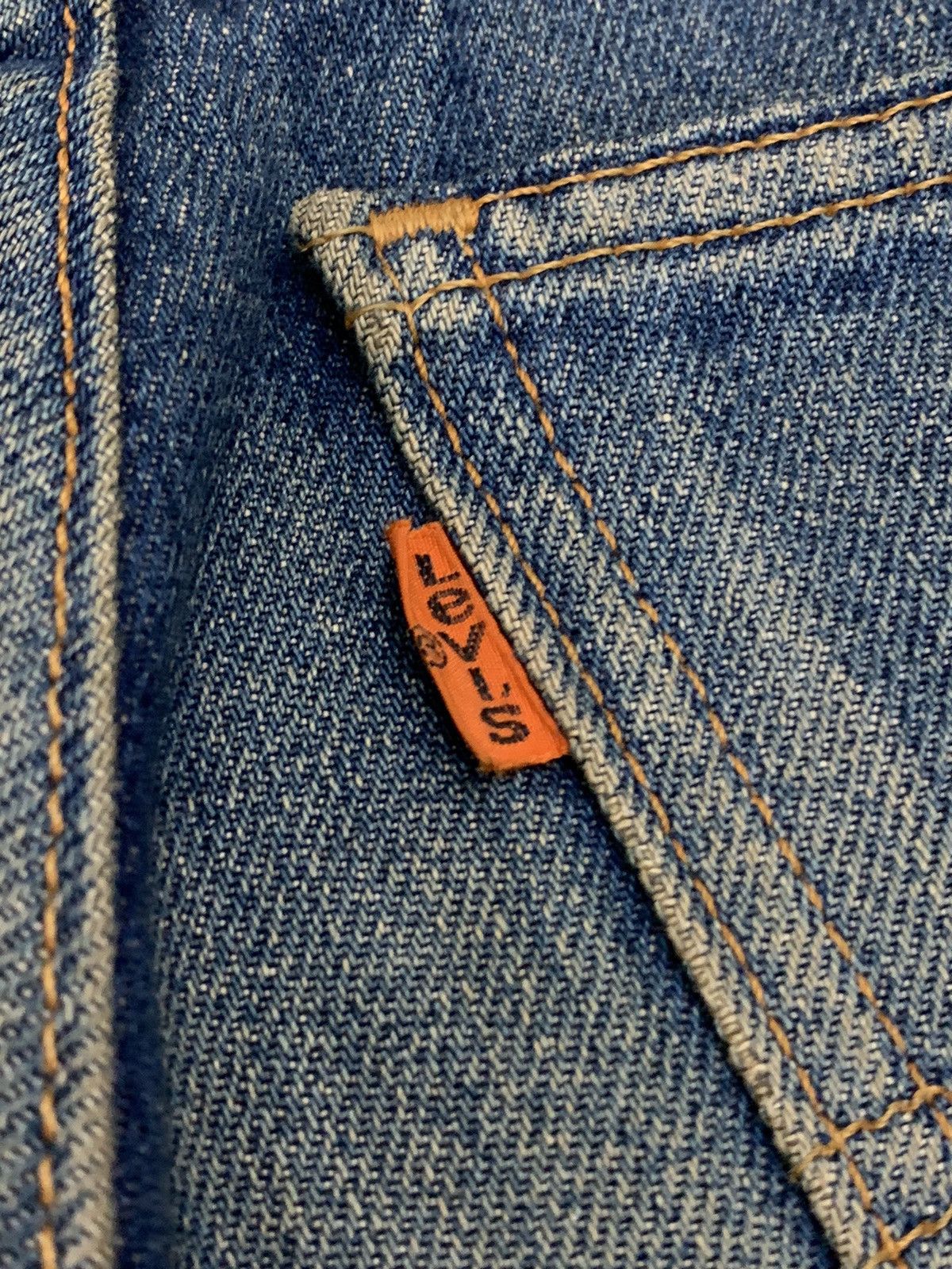 Vintage Levis 607 Orange Tab Mud Wash Distressed (AE10)