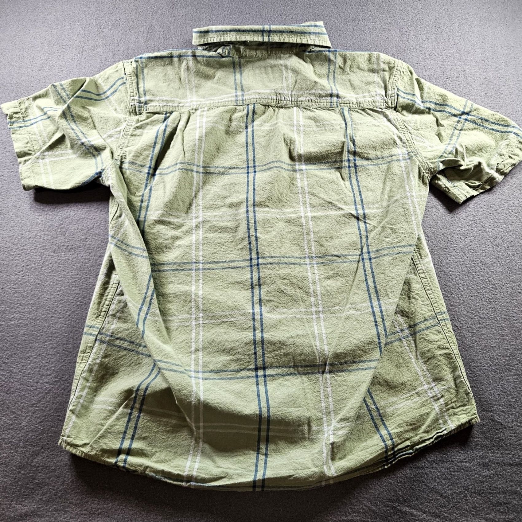 Carhartt Carhartt Shirt Mens Button-Up Pocket Plaid Green 100% Cotton Relaxed Fit Size M Size US M / EU 48-50 / 2 - 6 Thumbnail
