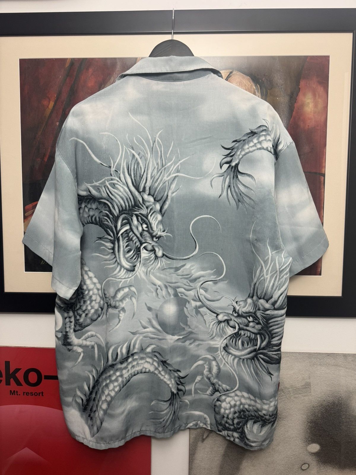 Vintage Vintage Y2k Japanesse Dragon Alternative Boxy Button Shirt Size US L / EU 52-54 / 3 - 2 Thumbnail