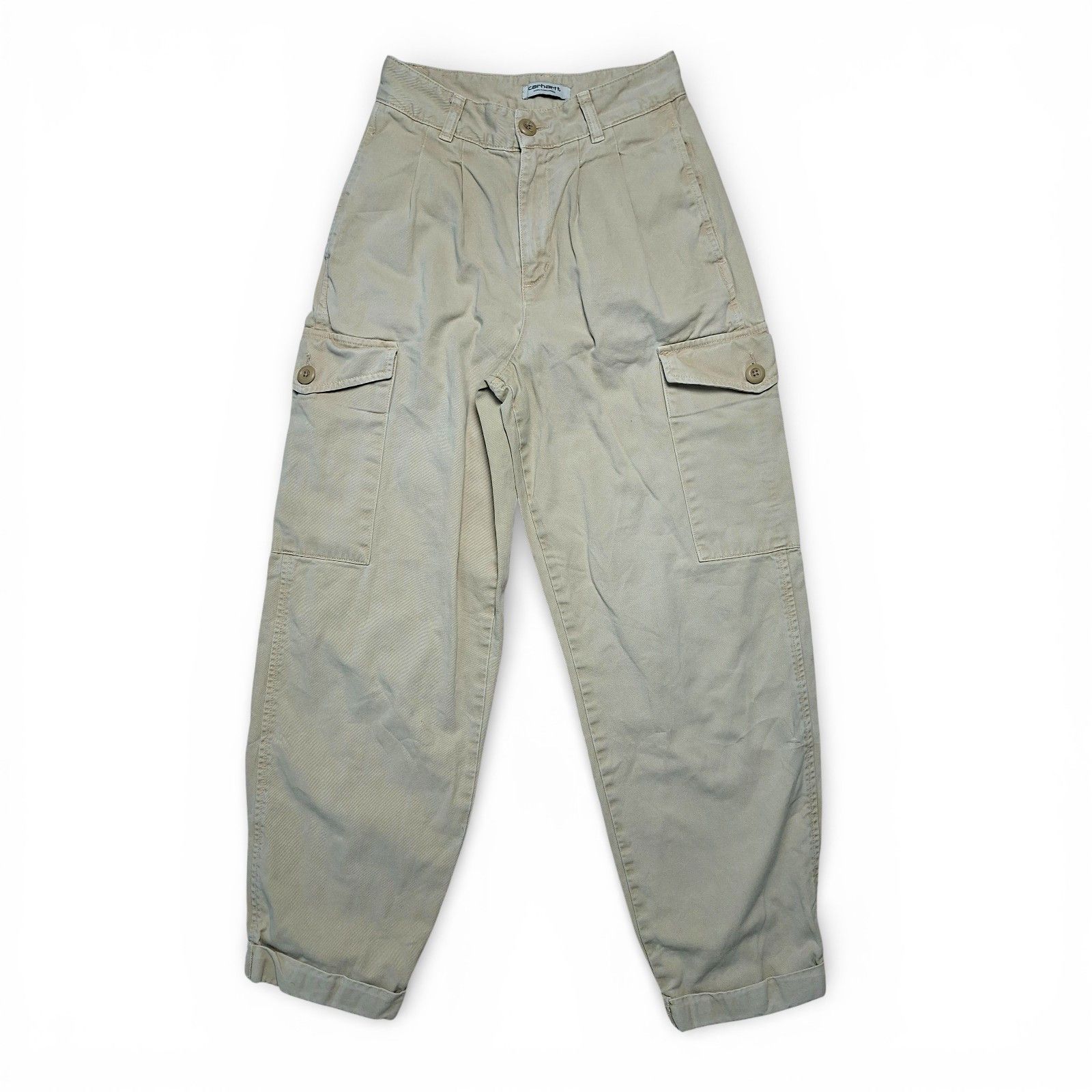 Carhartt Carhartt WIP Collins Pant High Waisted Cargo Trousers Size 25" / US 0 / IT 36 - 1 Thumbnail