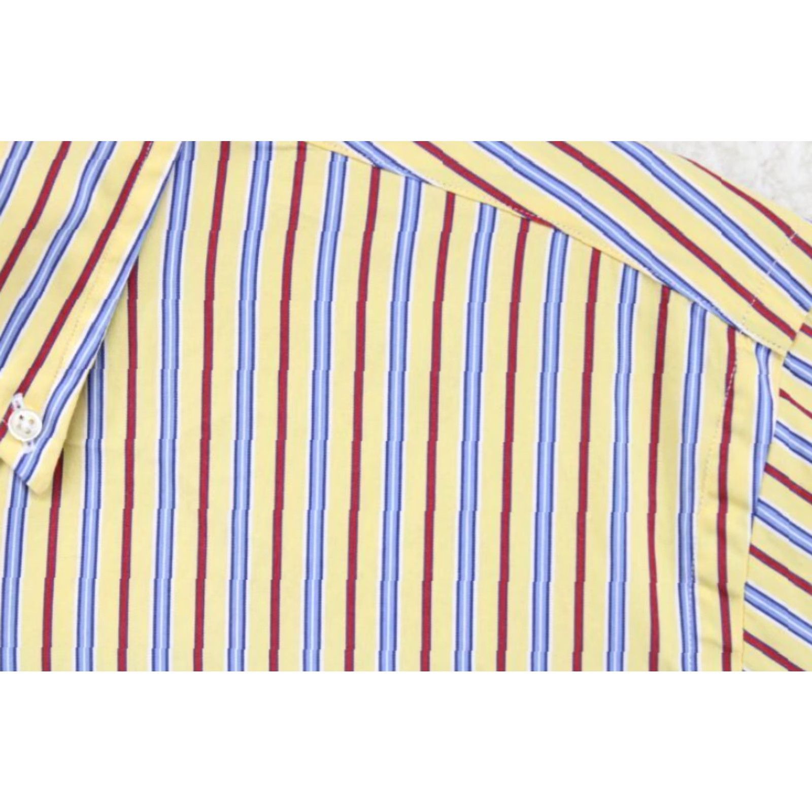 Ralph Lauren VINTAGE Ralph Lauren Classic Fit Long Sleeve Shirt Mens M Yellow Striped Button-Down Casual Dress Shirt Size US M / EU 48-50 / 2 - 4 Thumbnail