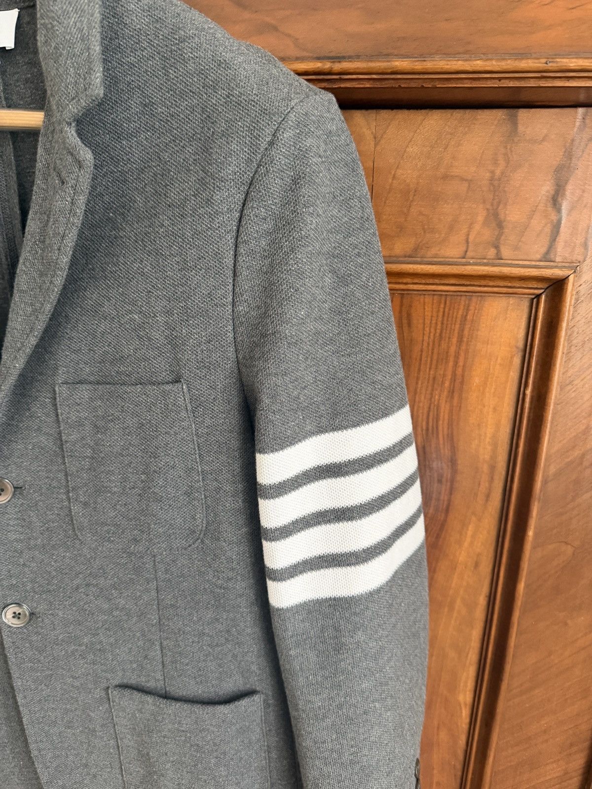 Thom Browne Thom Browne Jacket Blazer Size 2/S Grey Size 46S - 2 Thumbnail