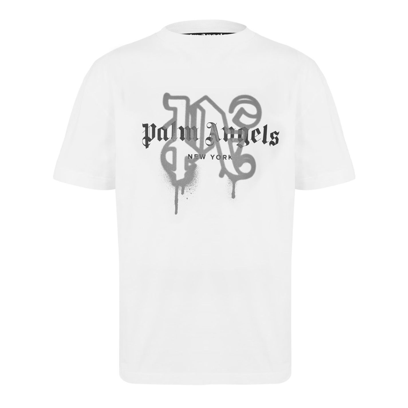 Palm Angels o1g2r1mq0426 LA Mono T-Shirt in Off White Size US L / EU 52-54 / 3 - 1 Thumbnail