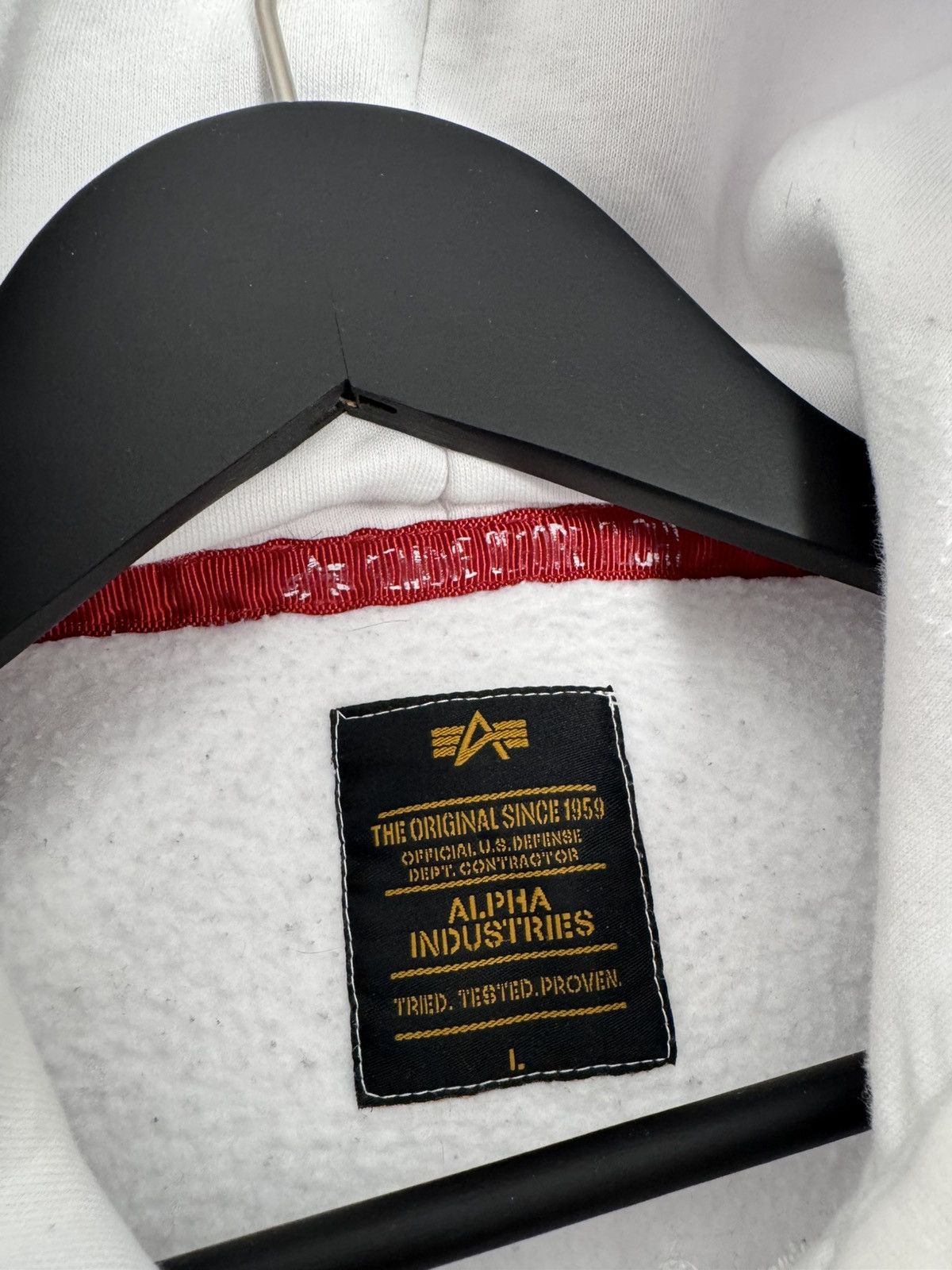 Alpha Industries × Vintage Alpha Industries Y2K style hoodie Size US L / EU 52-54 / 3 - 9 Thumbnail