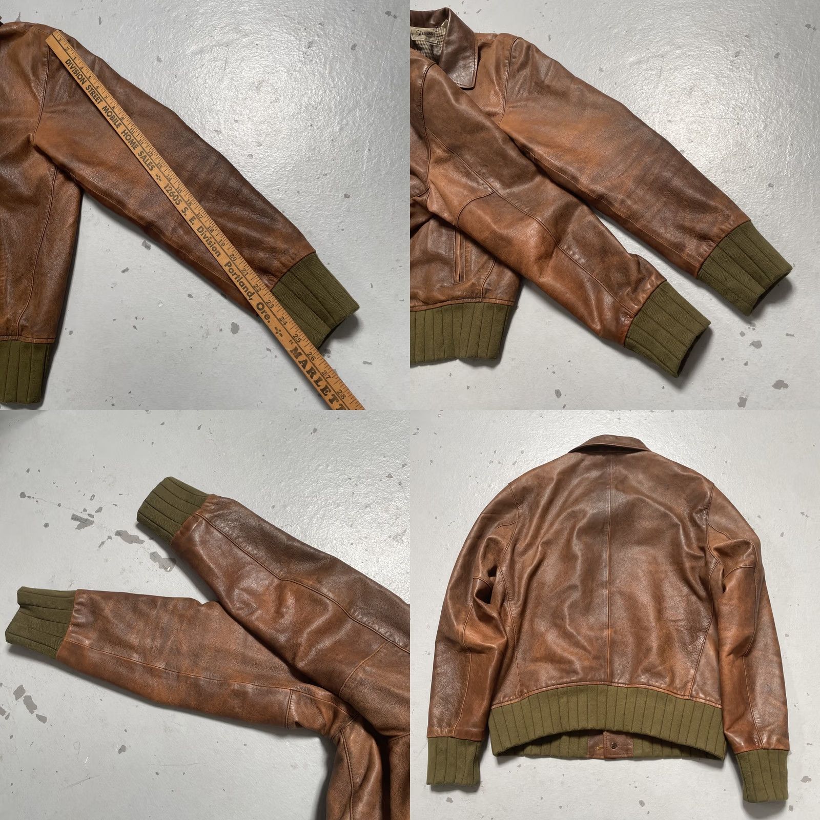 Levi's Vintage Levis Big E Sheepskin Leather Bomber Jacket Made Italy L LVC Style Size US L / EU 52-54 / 3 - 8 Thumbnail