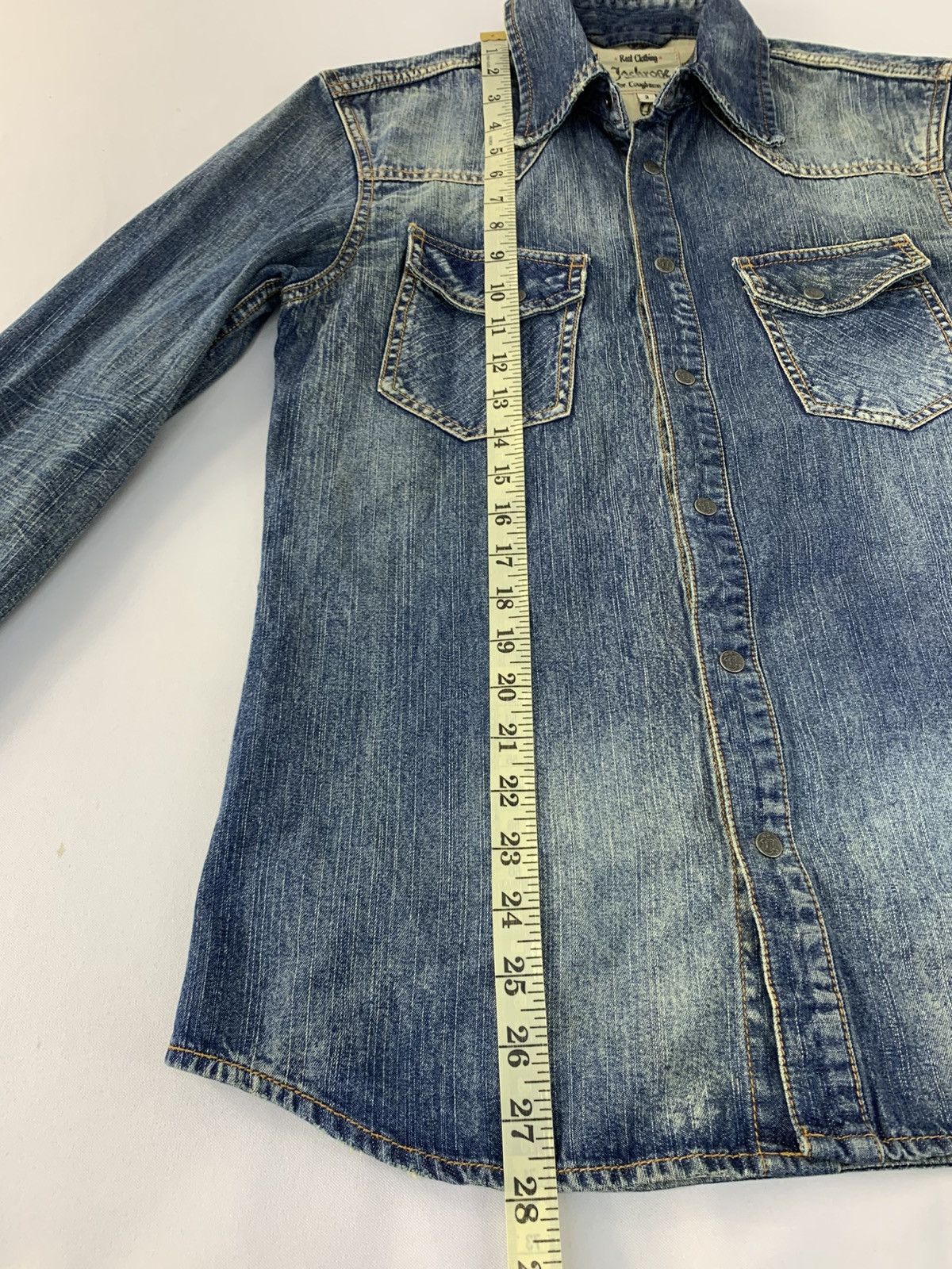 JACKROSE Jackrose x The Rolling Stones Denim Snap Button Shirt Jacket Size US S / EU 44-46 / 1 - 13 Thumbnail