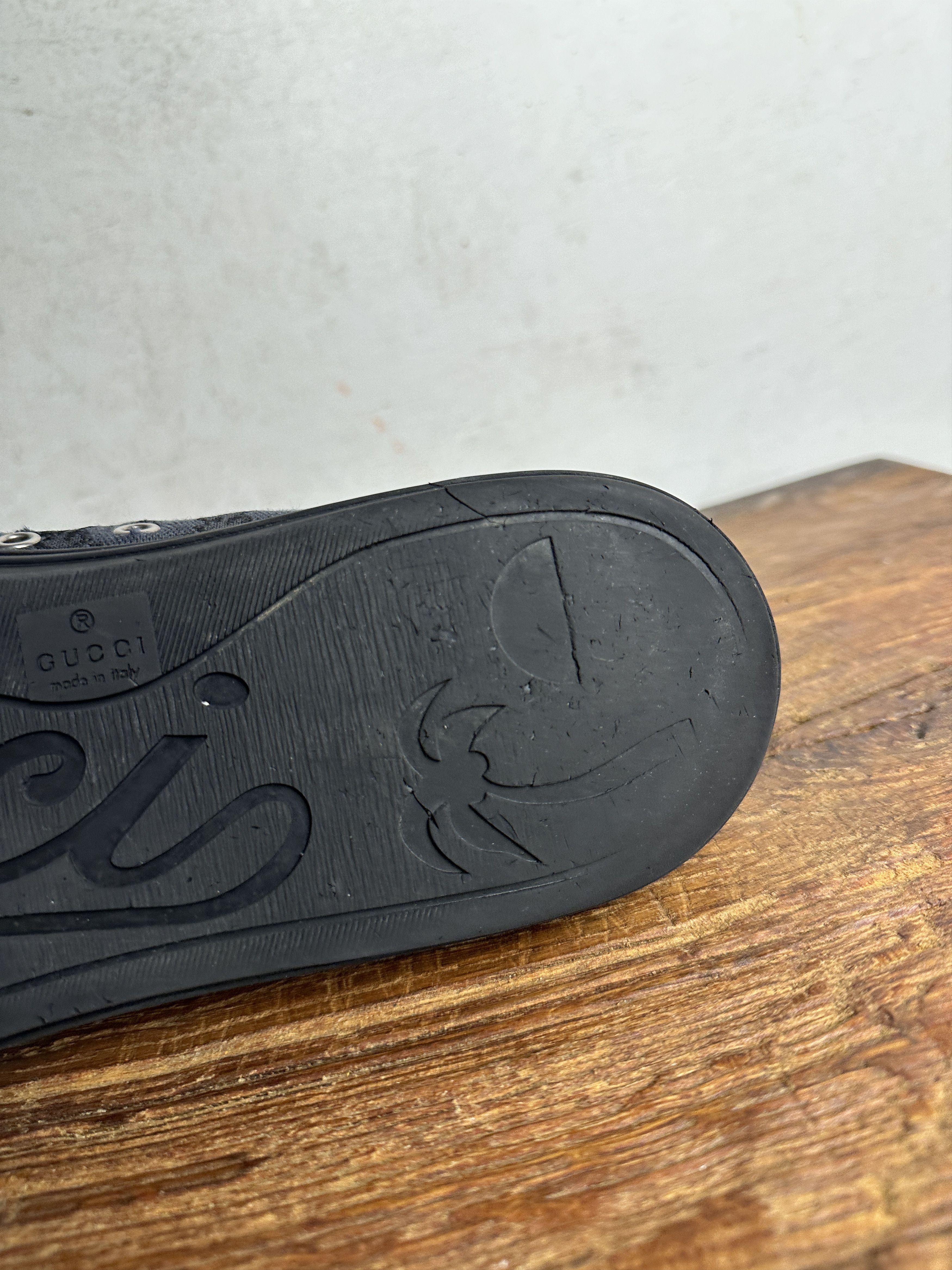 Gucci Gucci GG Logo Supreme Leather Sneakers Size US 10 / EU 43 - 8 Thumbnail