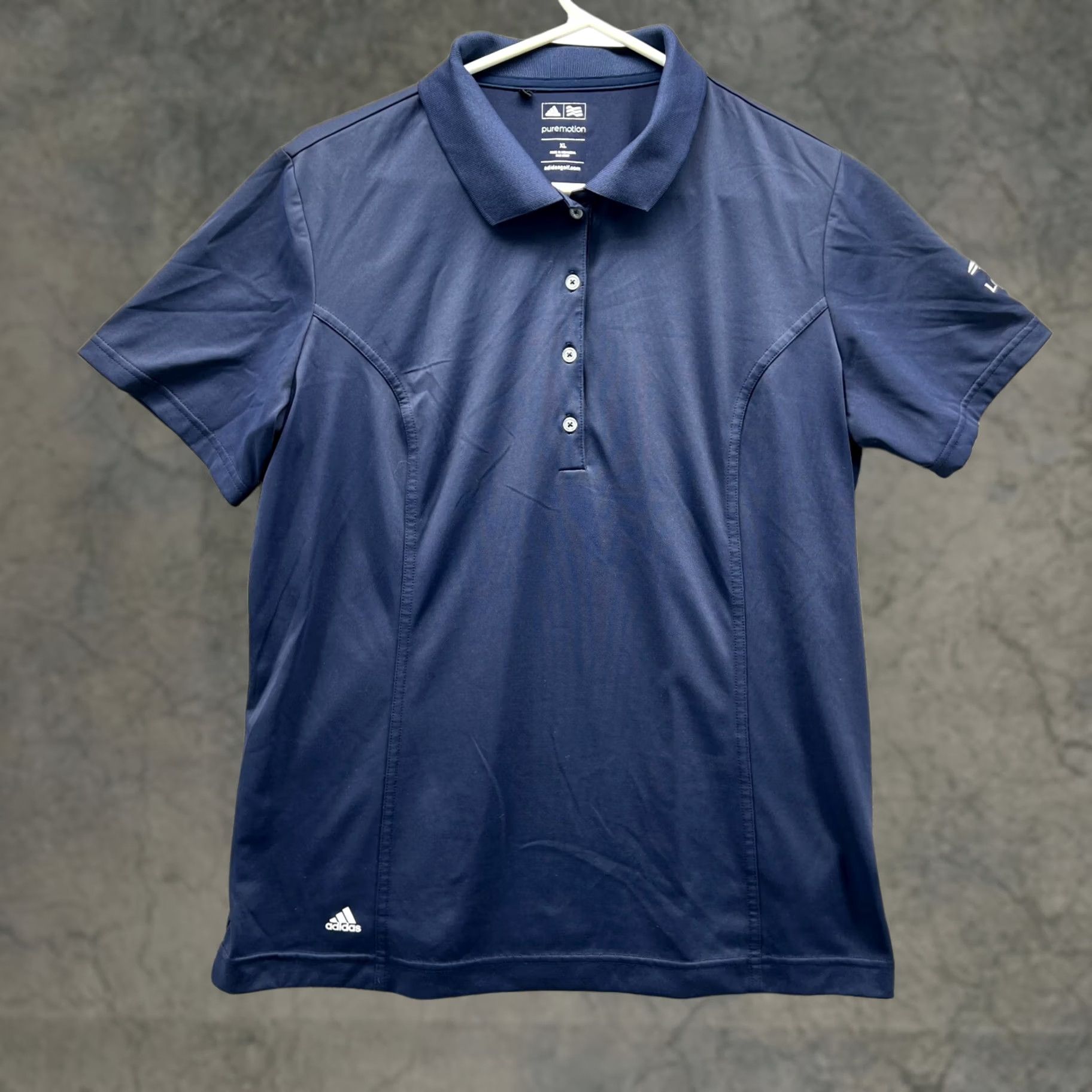 Adidas VINTAGE Adidas Polo Shirt Women XL Blue Knit Short Sleeve Button Collared Polo Women XL Blue All Seasons Size XL / US 12-14 / IT 48-50 - 1 Thumbnail