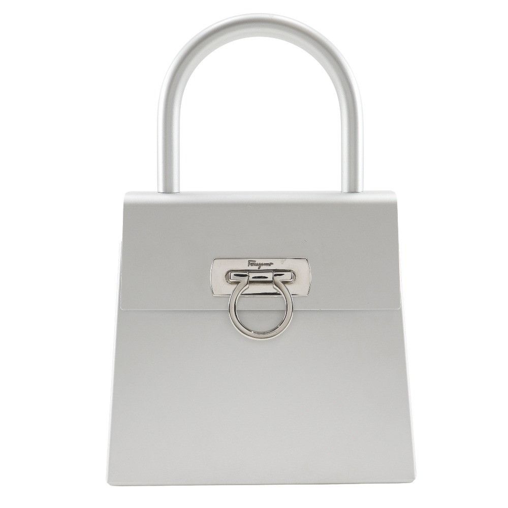Salvatore Ferragamo Salvatore Ferragamo Gancini Aluminum Handbag Metal Handbag AU21-6716 DUTY FREE for USA